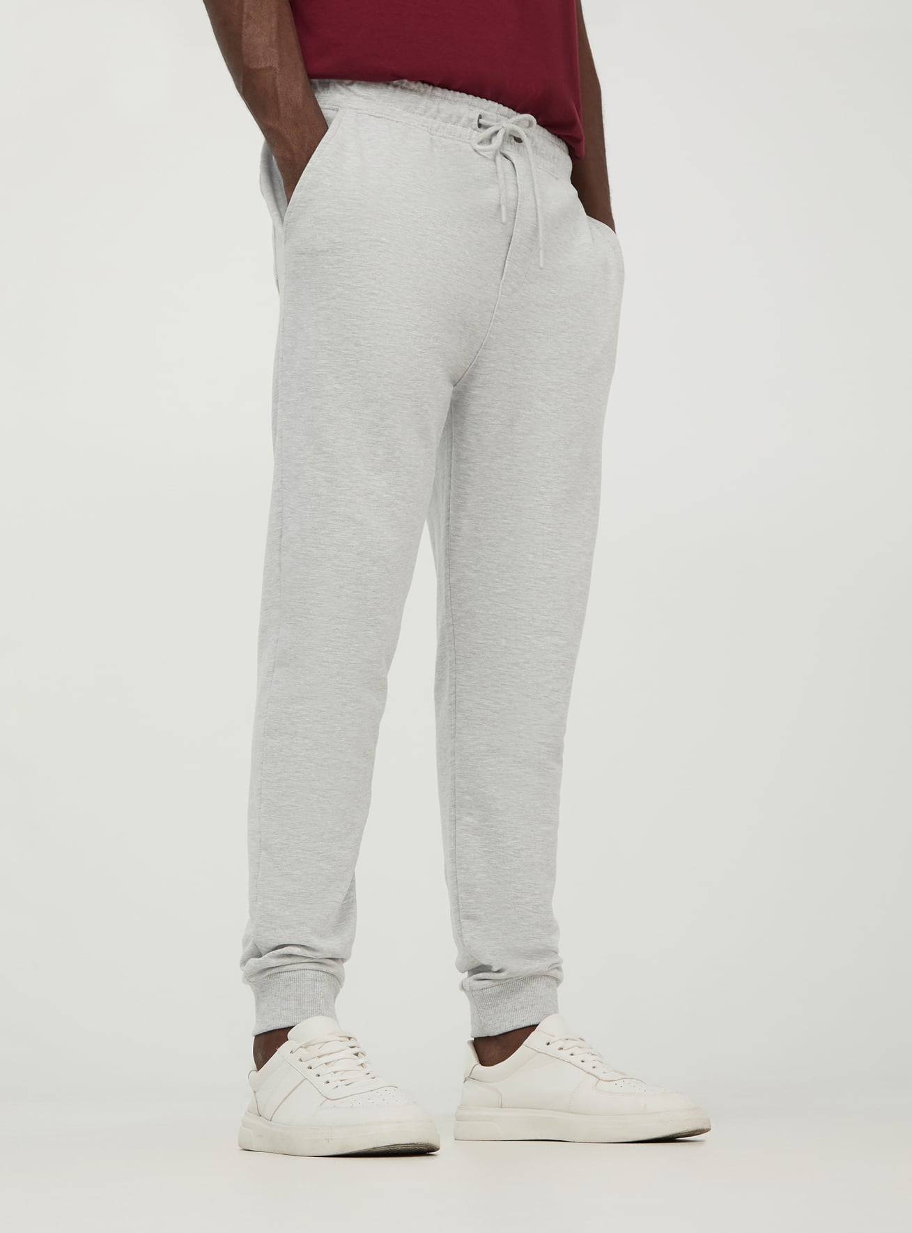 Mens skinny grey tracksuit cheap