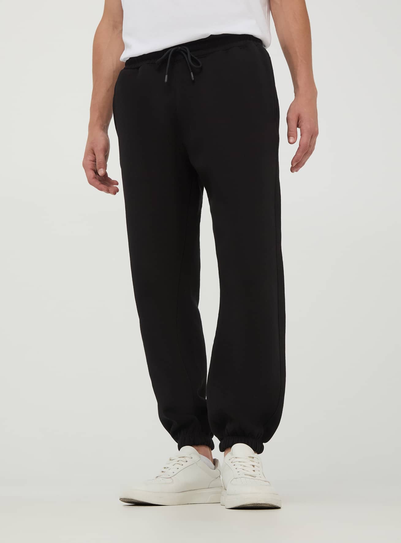 Black Plain joggers Buy Online Terranova