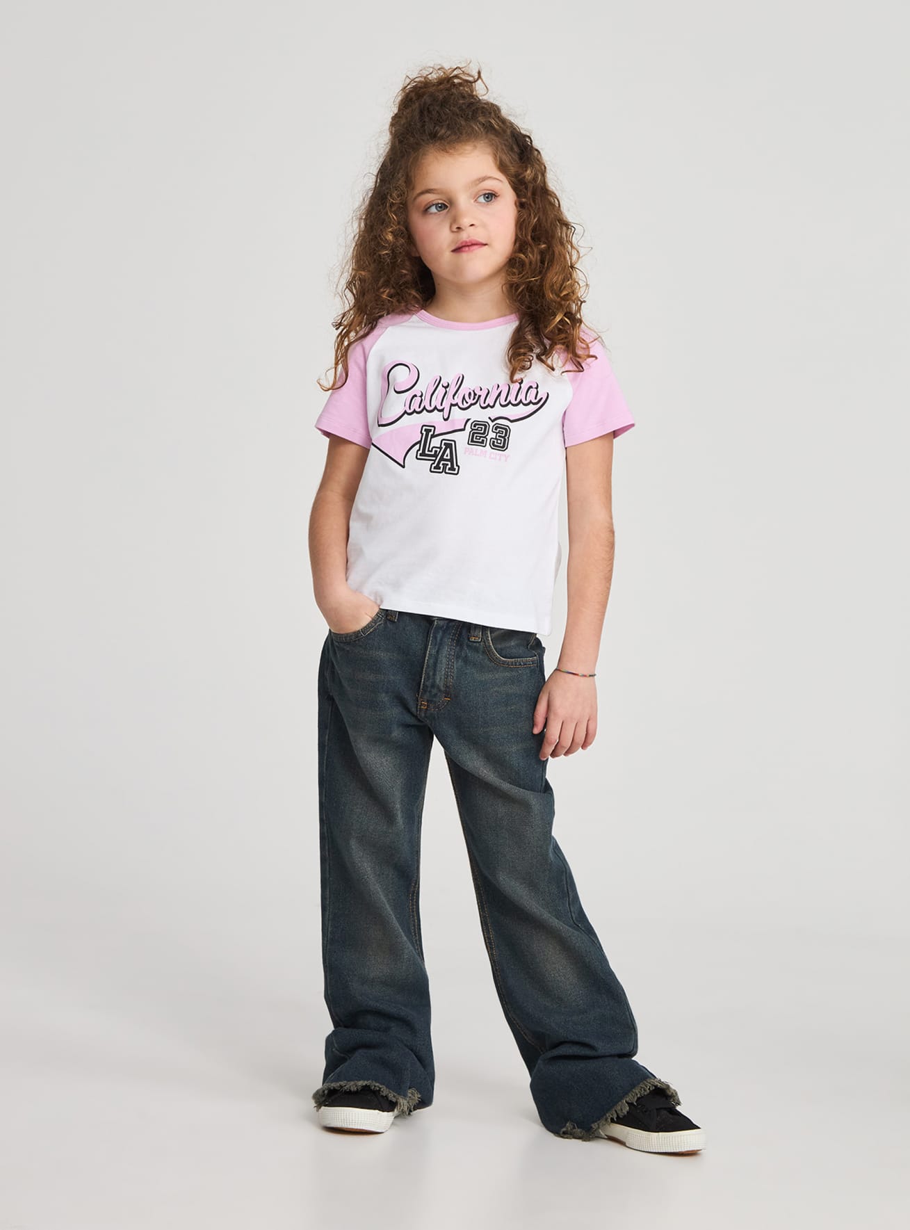 Jeans a zampa blu denim Terranova