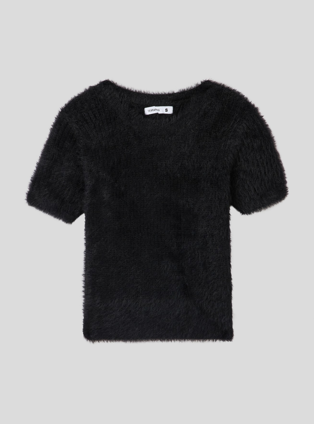 Maglia a maniche corte in pelo sintetico