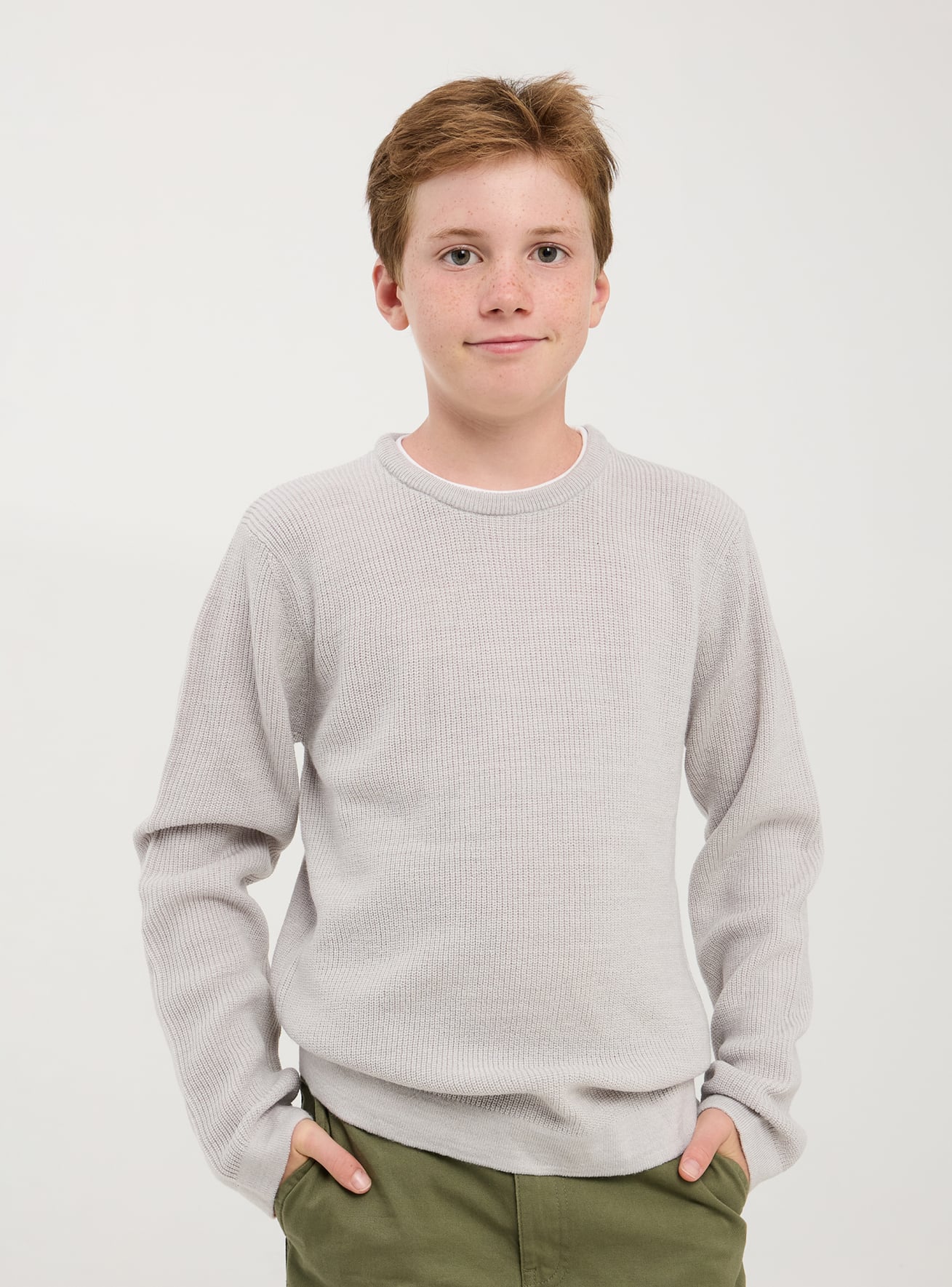 Grey plain jumper hotsell