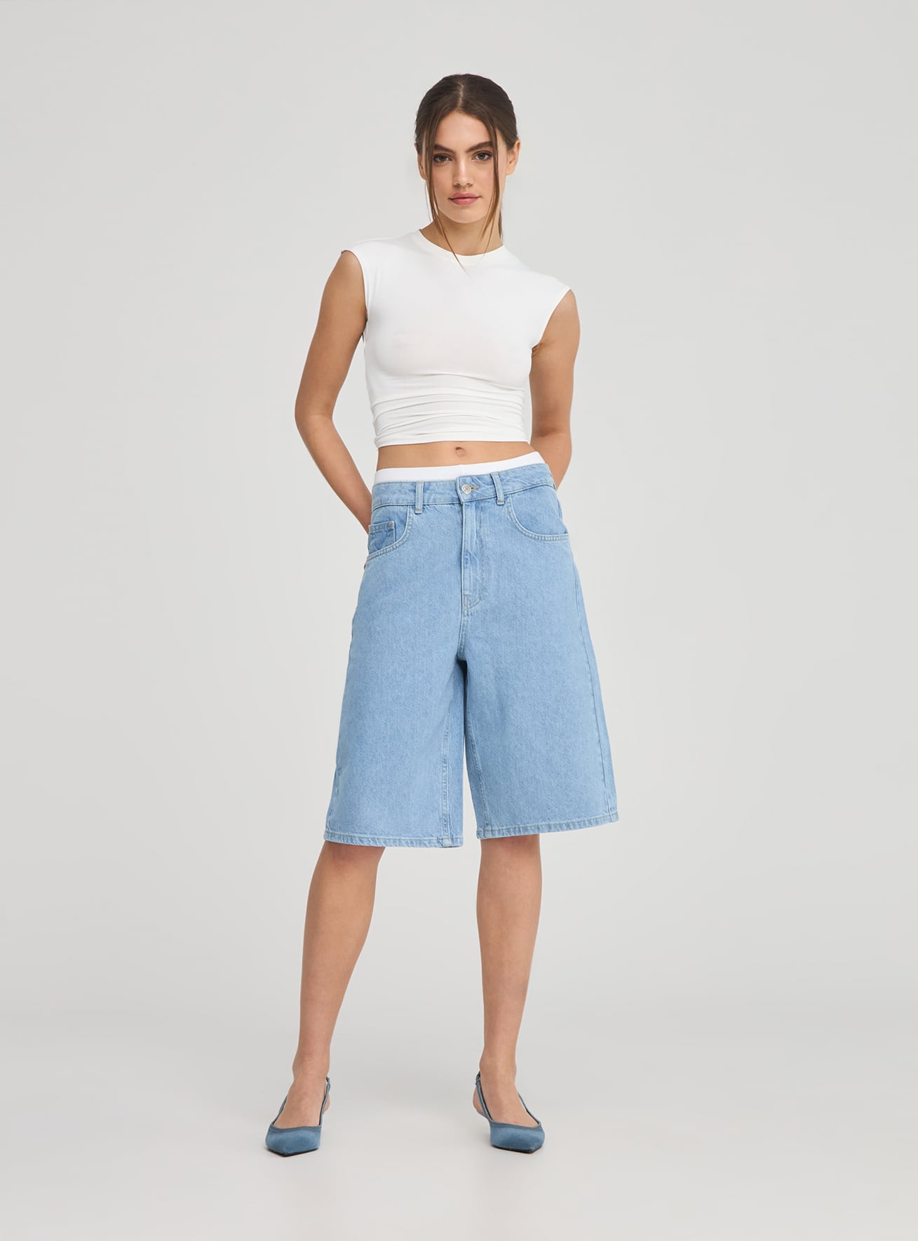 Jeans cortos Mujer Terranova