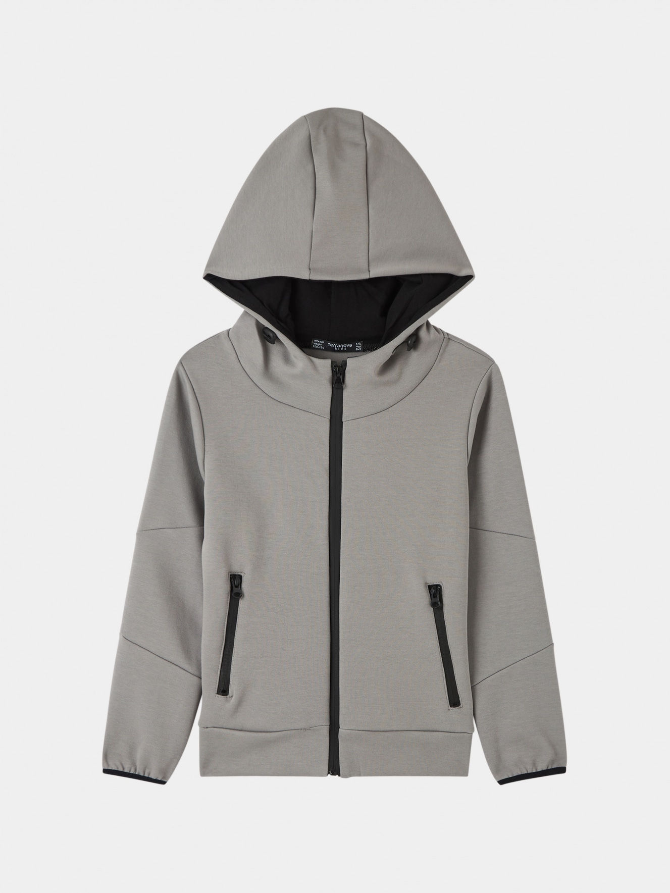 激安大特価！ Grey Terranova | Online Buy - zips contrasting with Hoodie light トップス