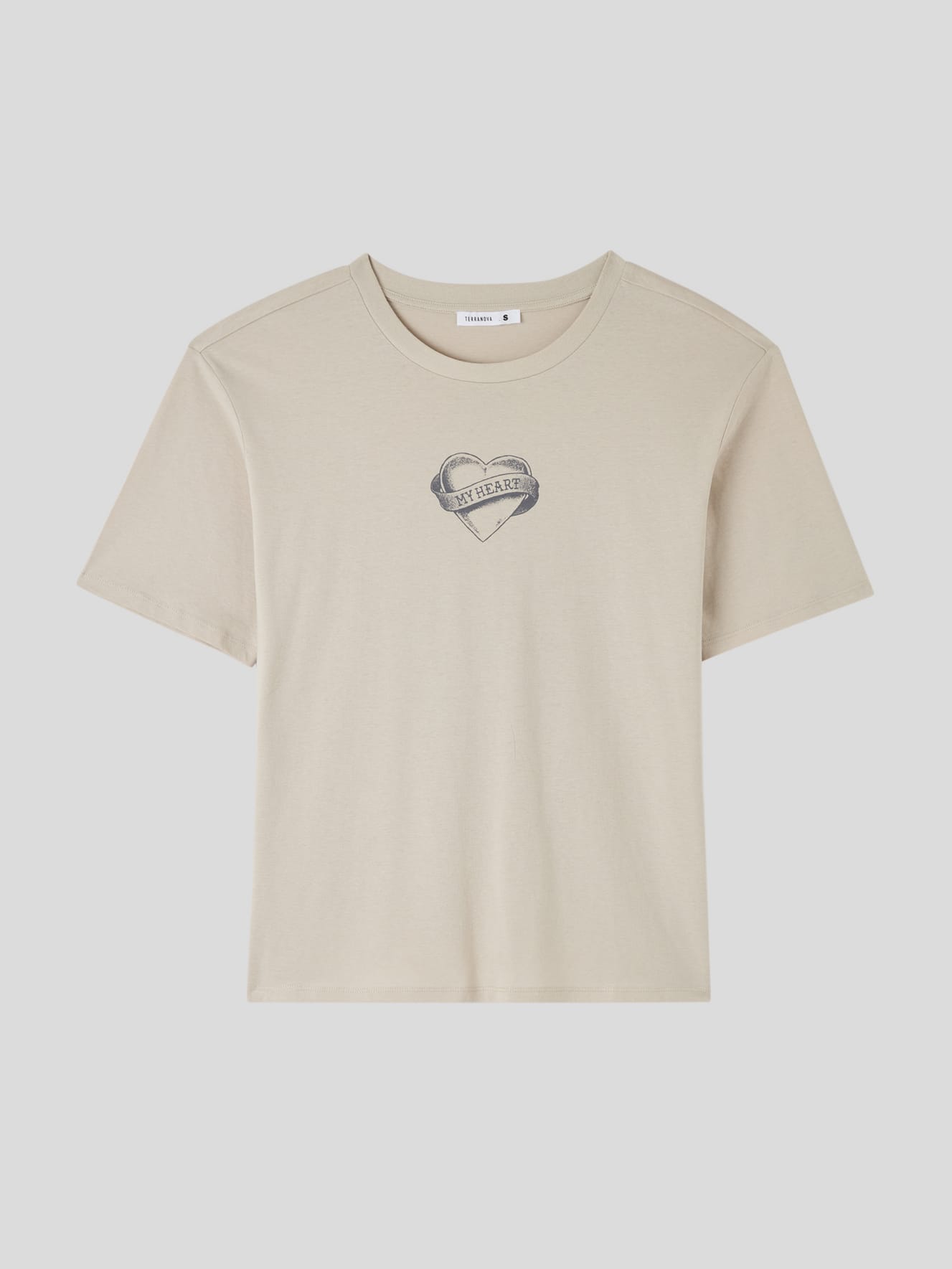 T-shirt con stampa tatoo fronte/retro