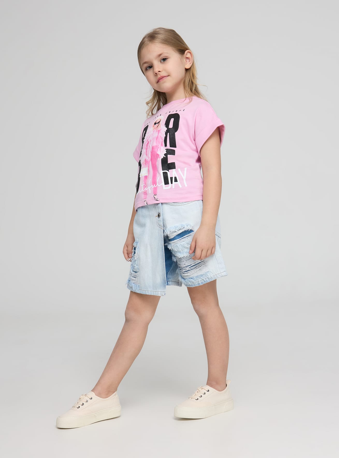 Pantalone Jeans Corto Mädchen Terranova