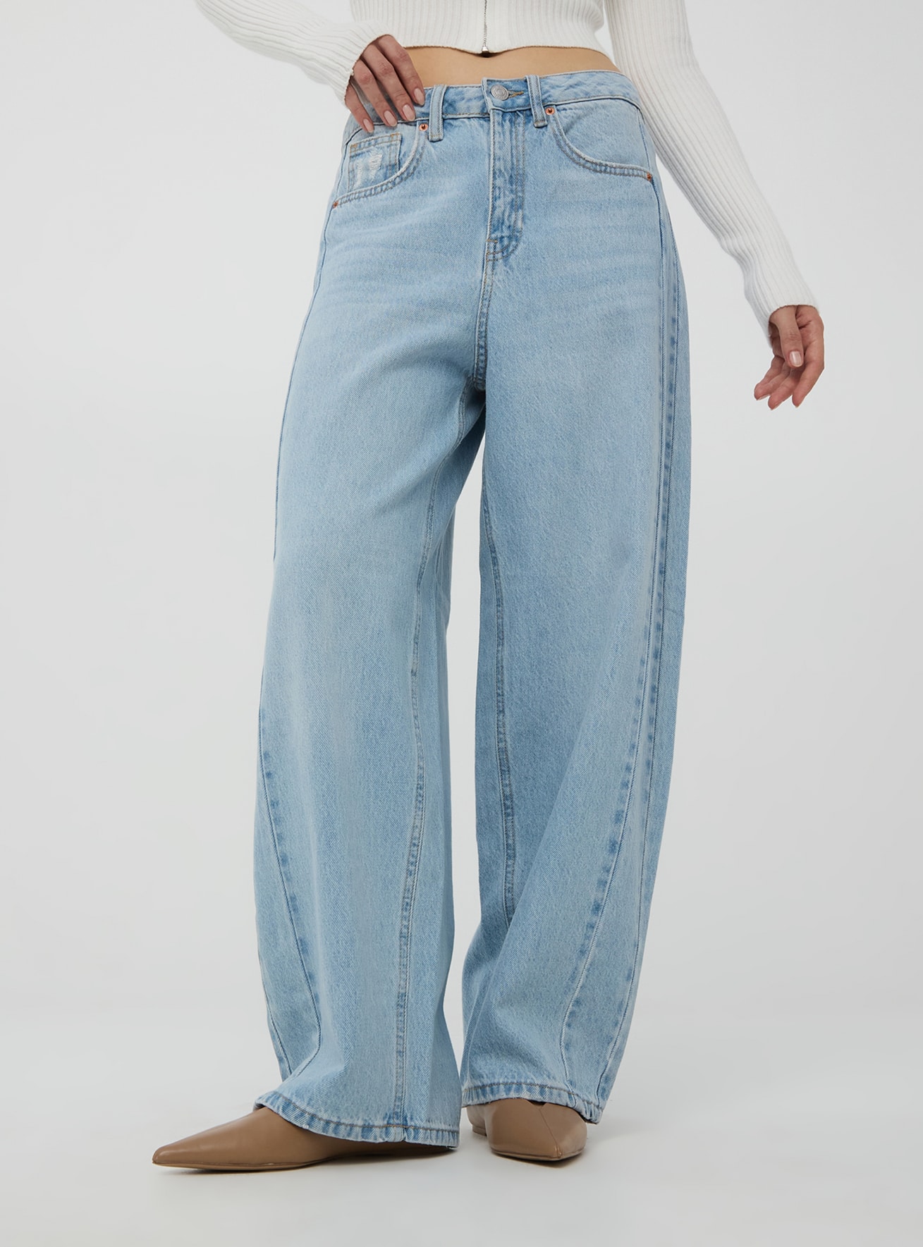 Long pants jeans Woman Terranova