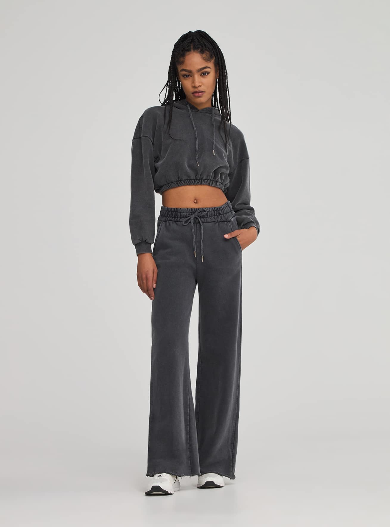 Wide legged tracksuit bottoms best sale