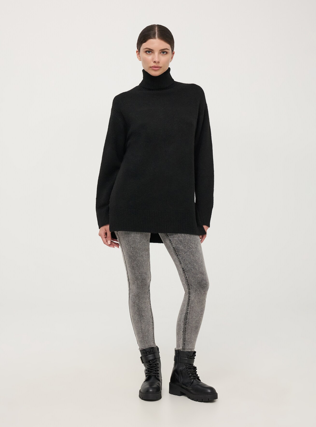 Rollkragenpullover oversized 2025