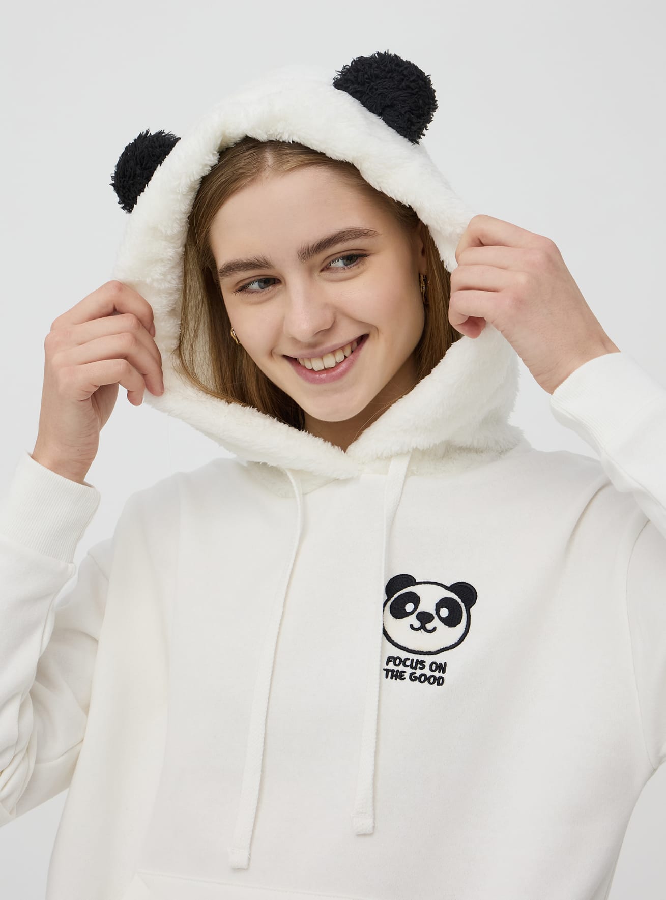 White shirt hoodie hotsell