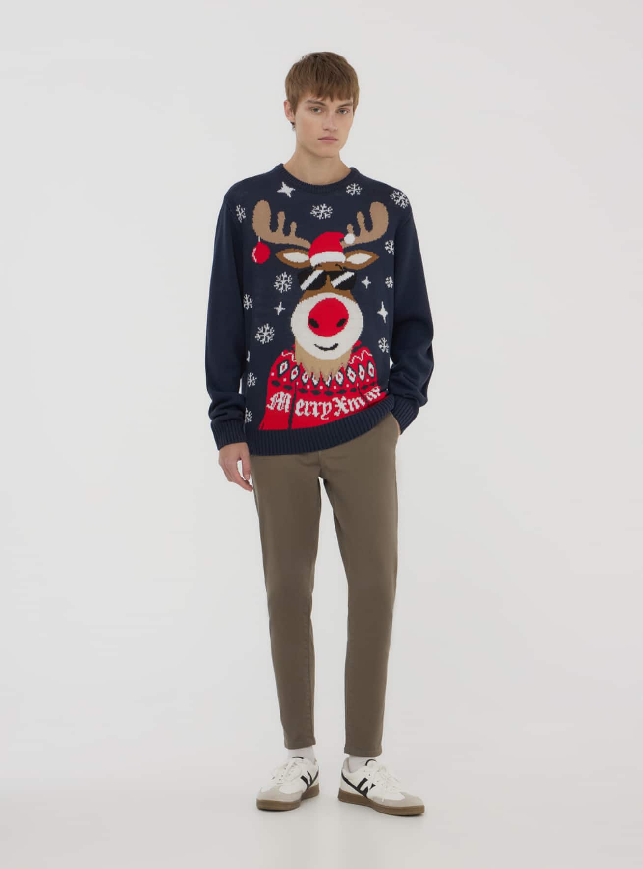 Maglia con renna uomo hot sale