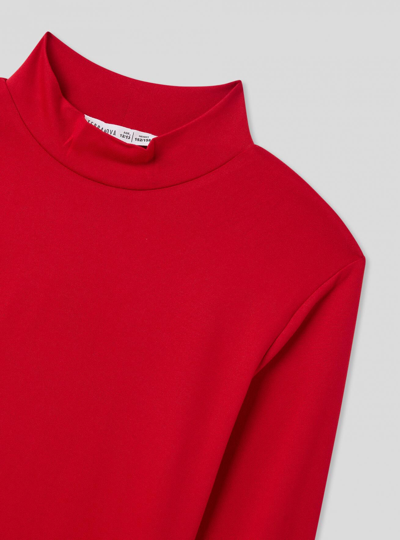 Maglia lupetto rossa bambina outlet