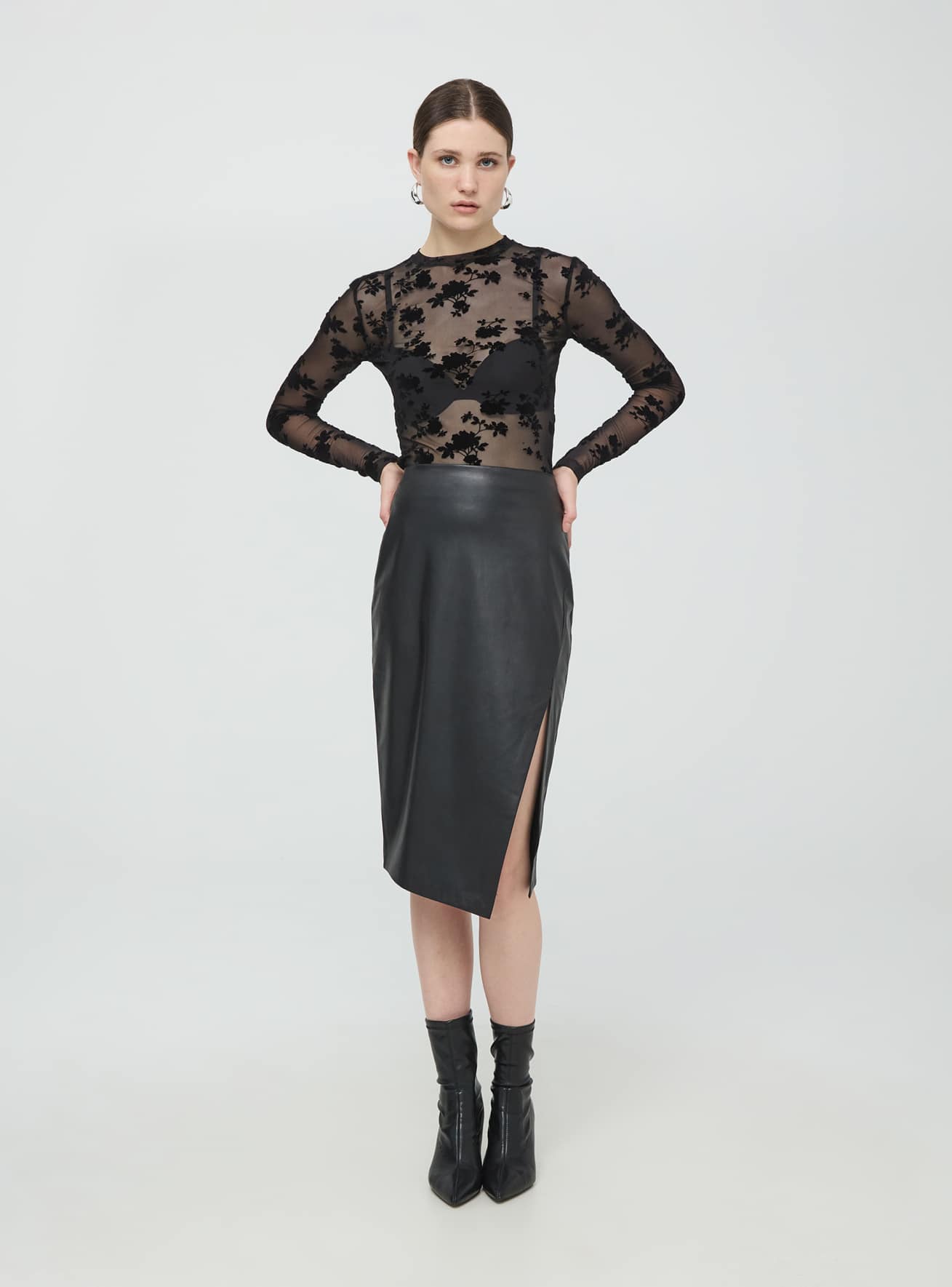 Camiseta tul transparente deals