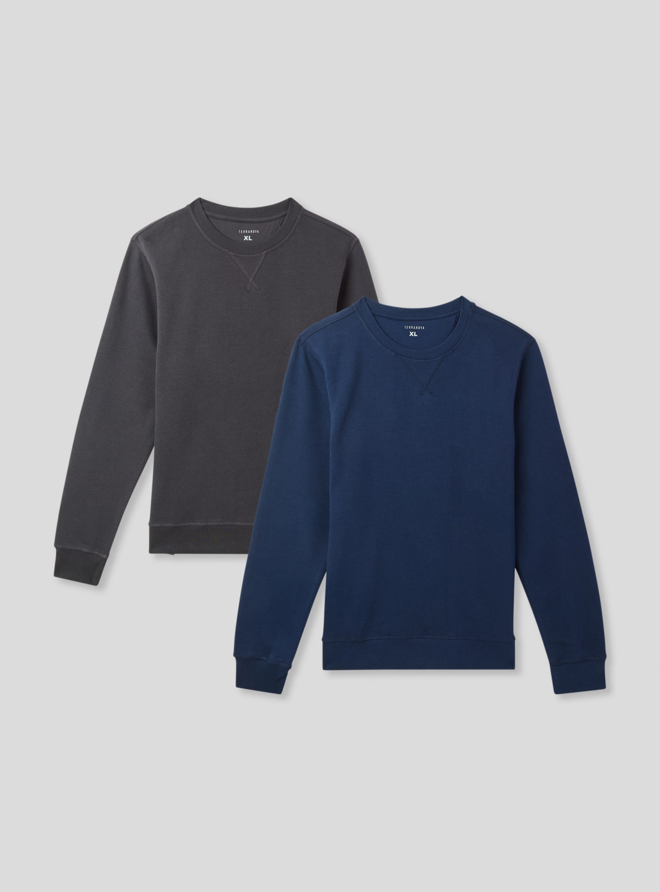 Var blue navy 2 pack of basic sweatshirts Buy Online Terranova