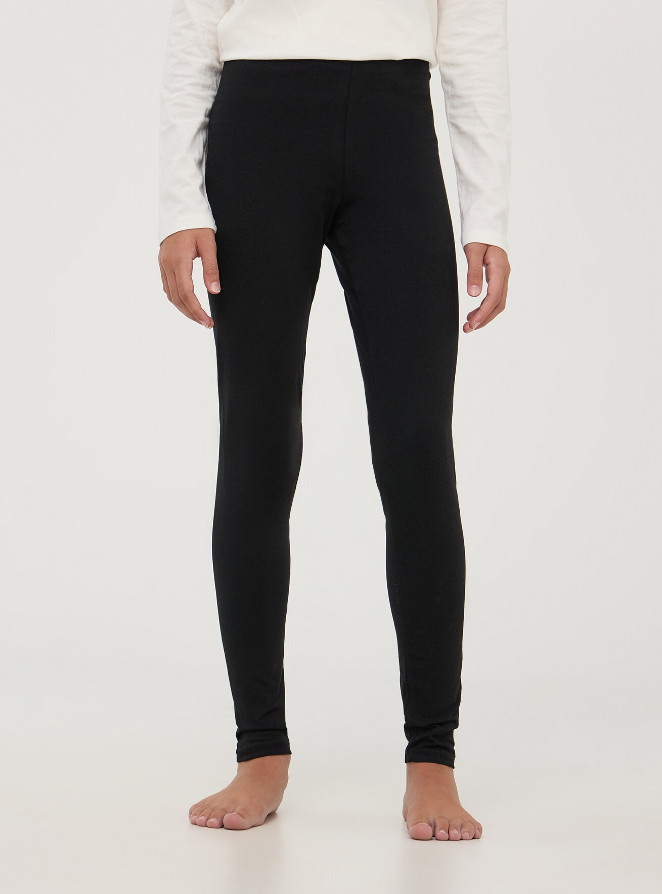 Pack 5 leggings lunghi basic var grigio chiaro melange Terranova