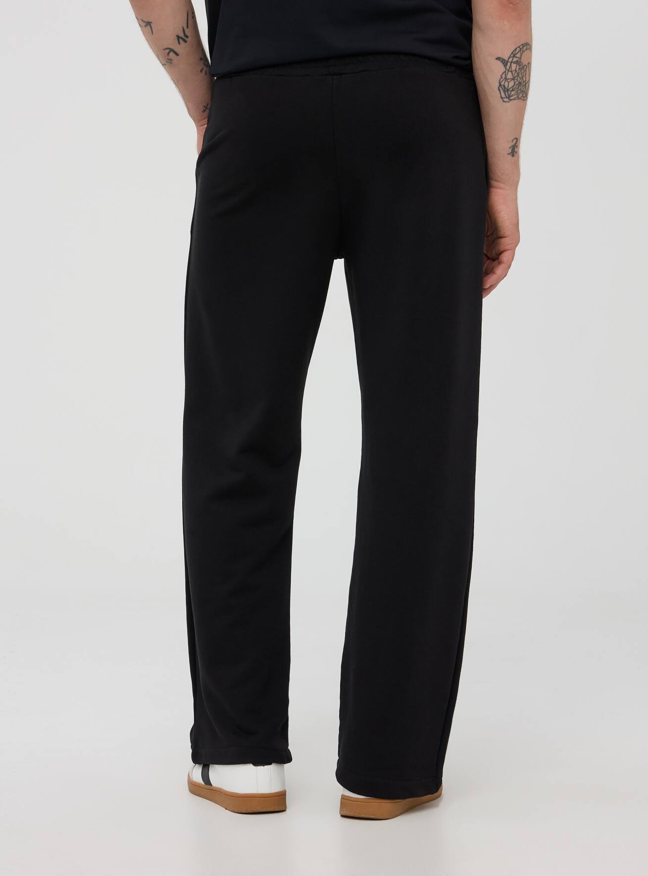 Black Wide leg tracksuit bottoms Buy Online Terranova