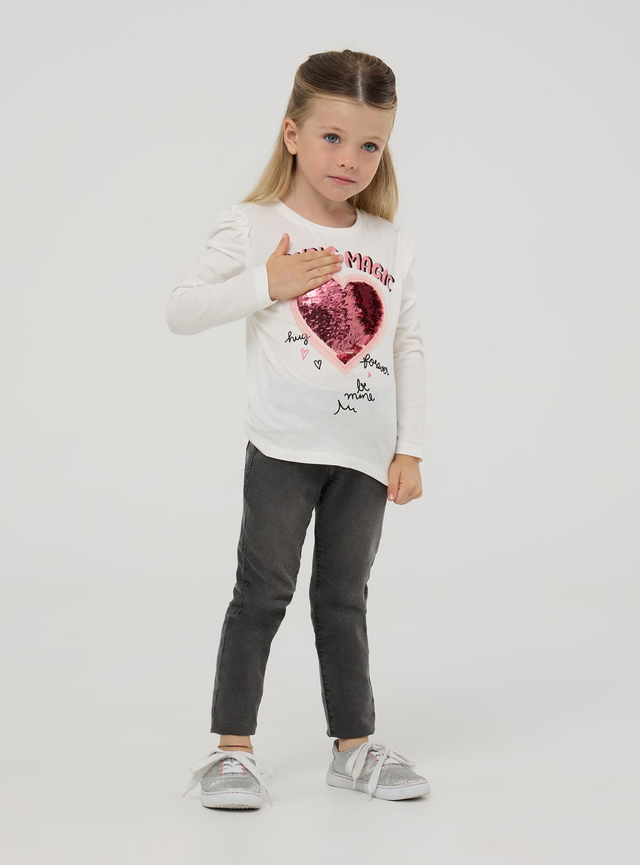 Maglietta paillettes reversibili bambina 2025