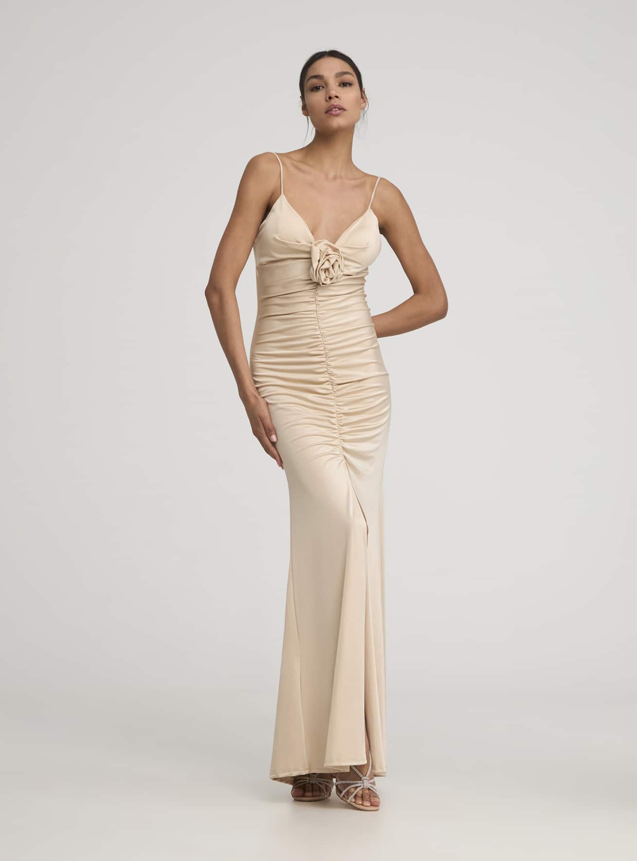 Vestito beige donna new arrivals