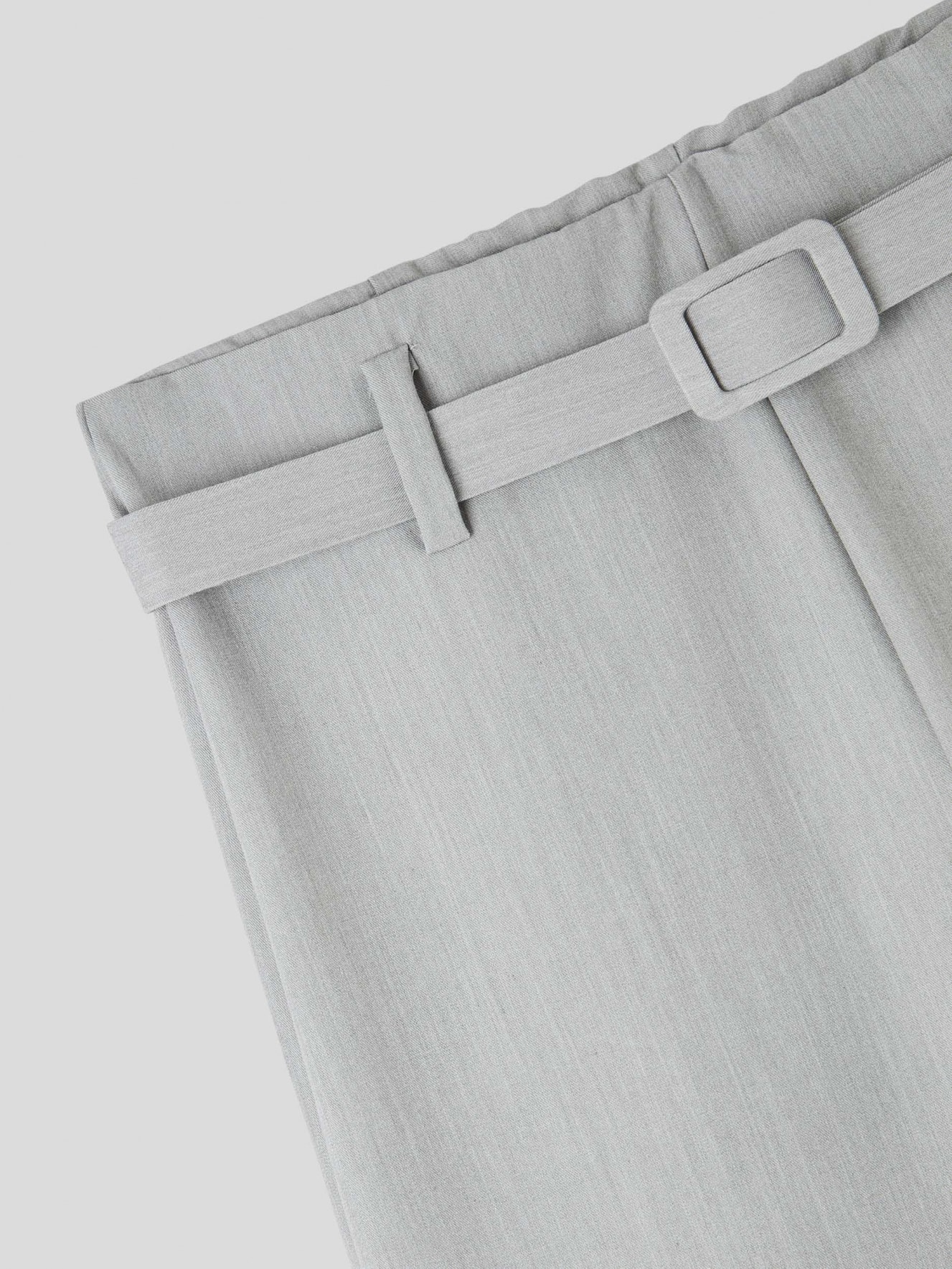 Grey Trousers with belt - Buy Online | Terranova