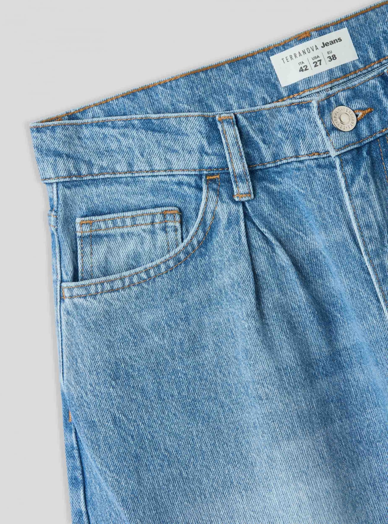 Pantalone Jeans Lungo Donna Terranova