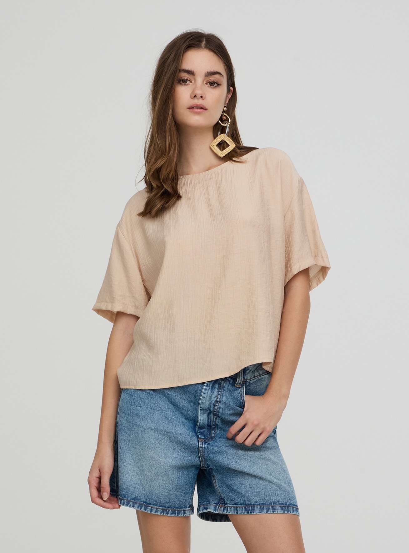 Camisa manga corta Mujer Terranova