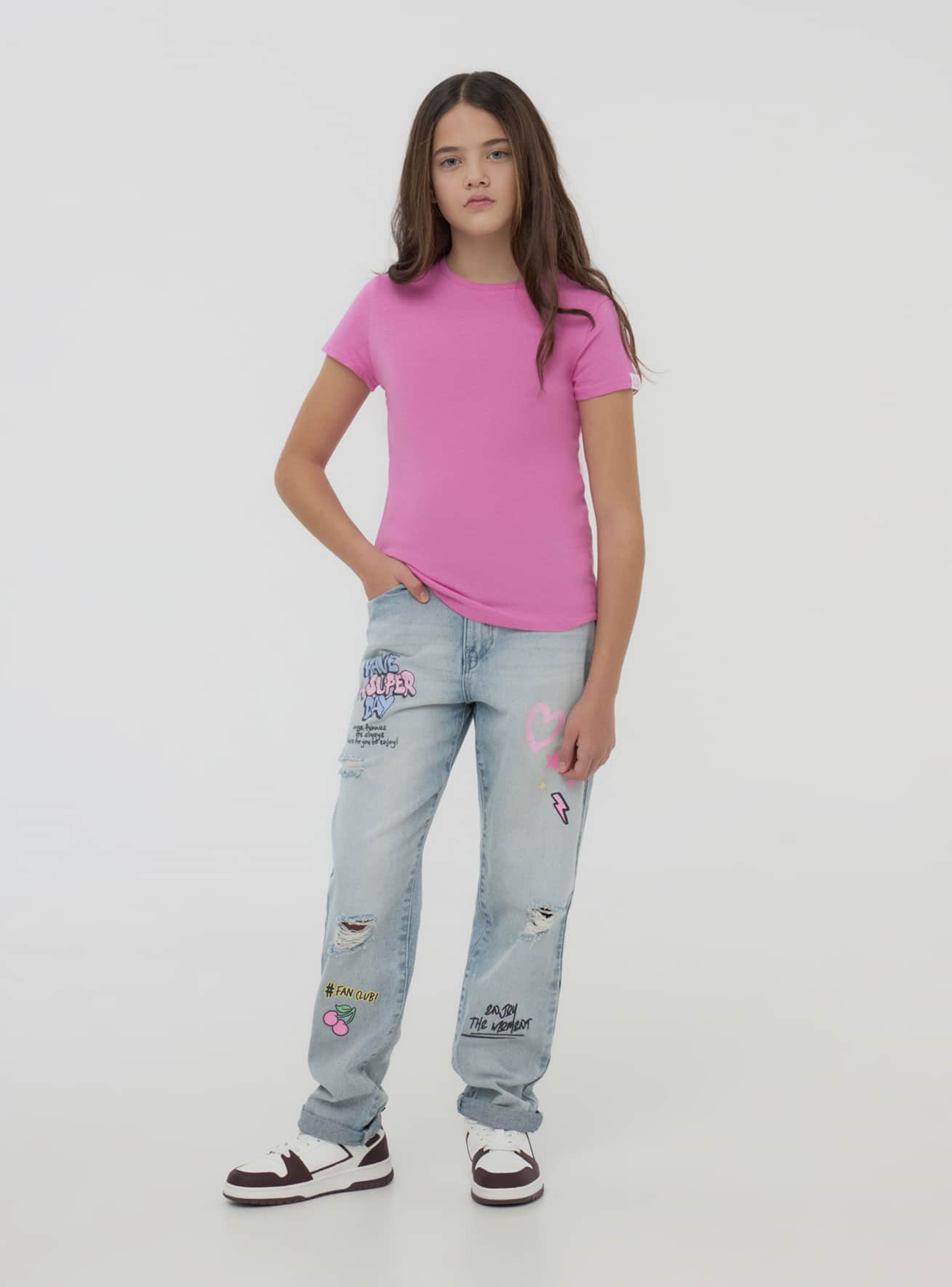 Pantalone Jeans Lungo Dziewczynka Terranova