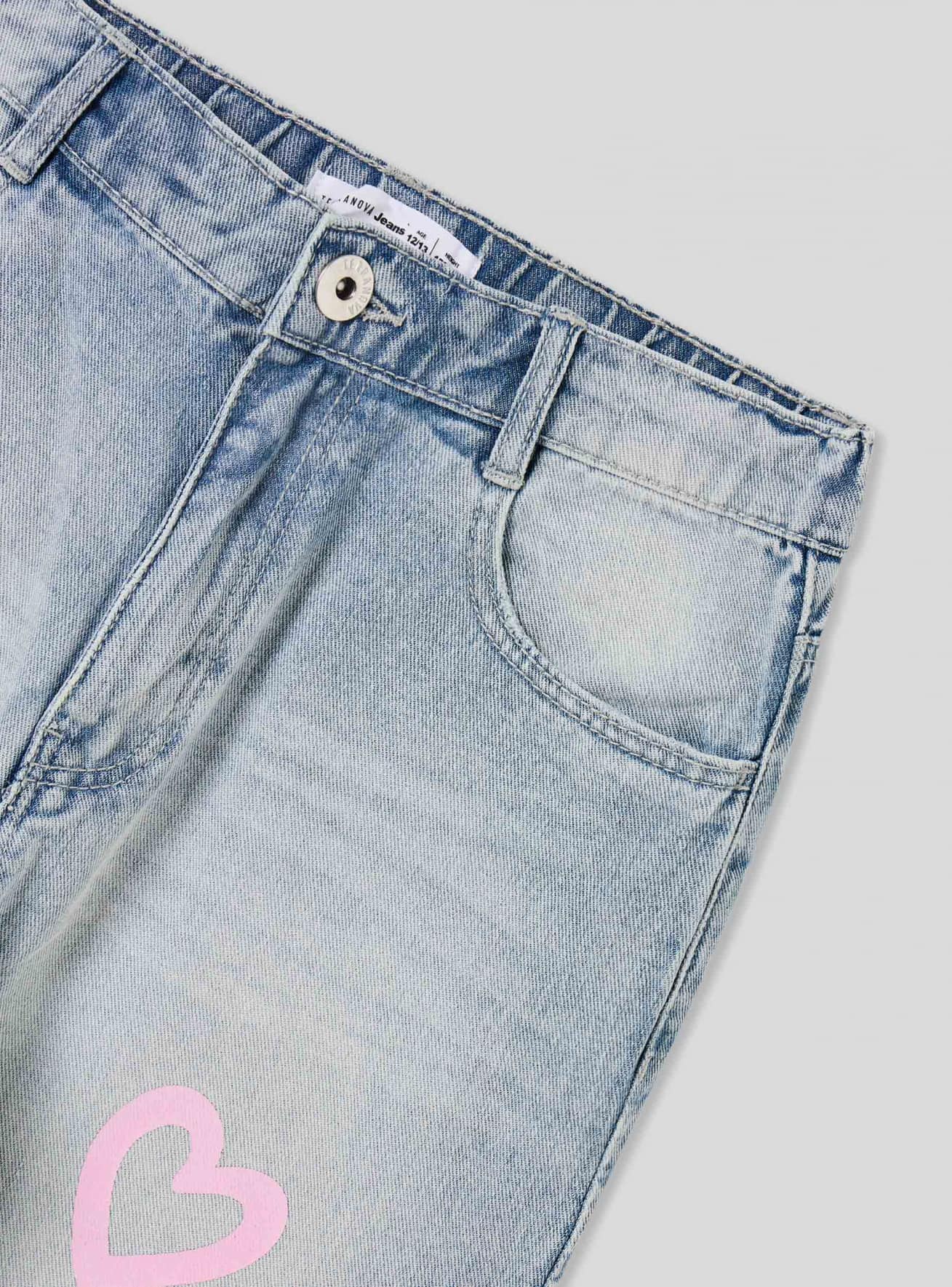 Pantalone Jeans Lungo Dziewczynka Terranova