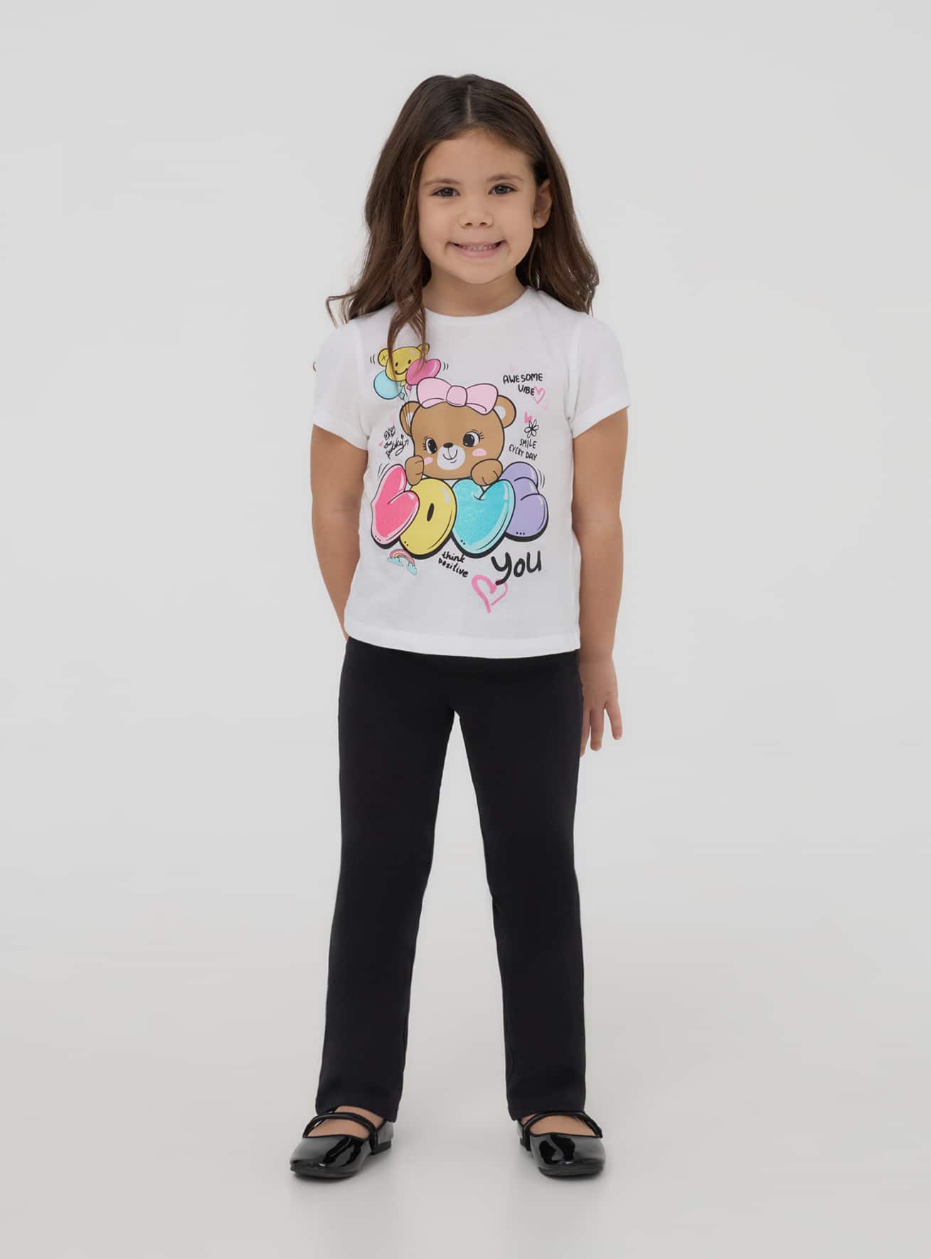 T-shirt con stampa animaletto e scritta