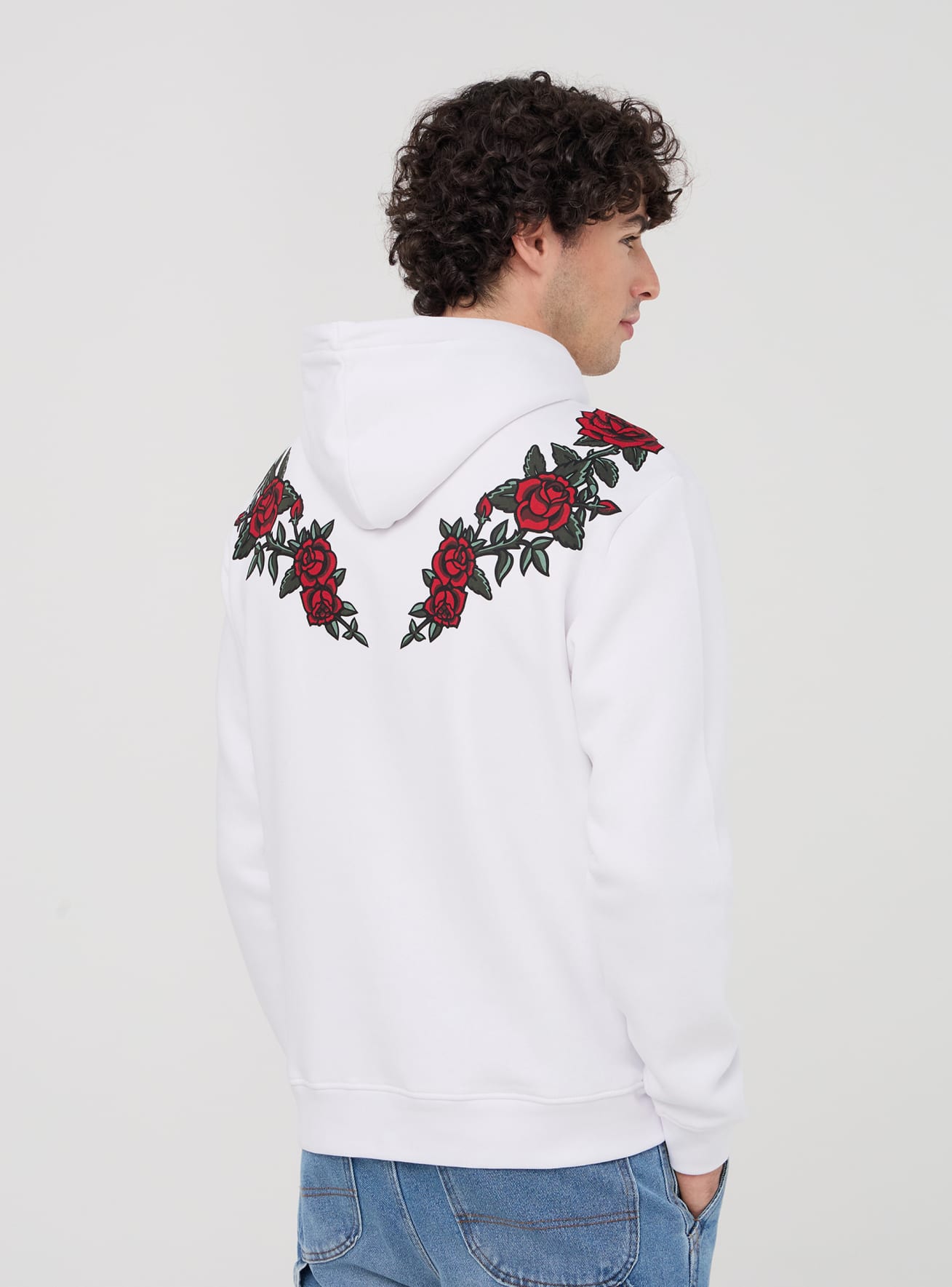 Pullover floral print hoodie online