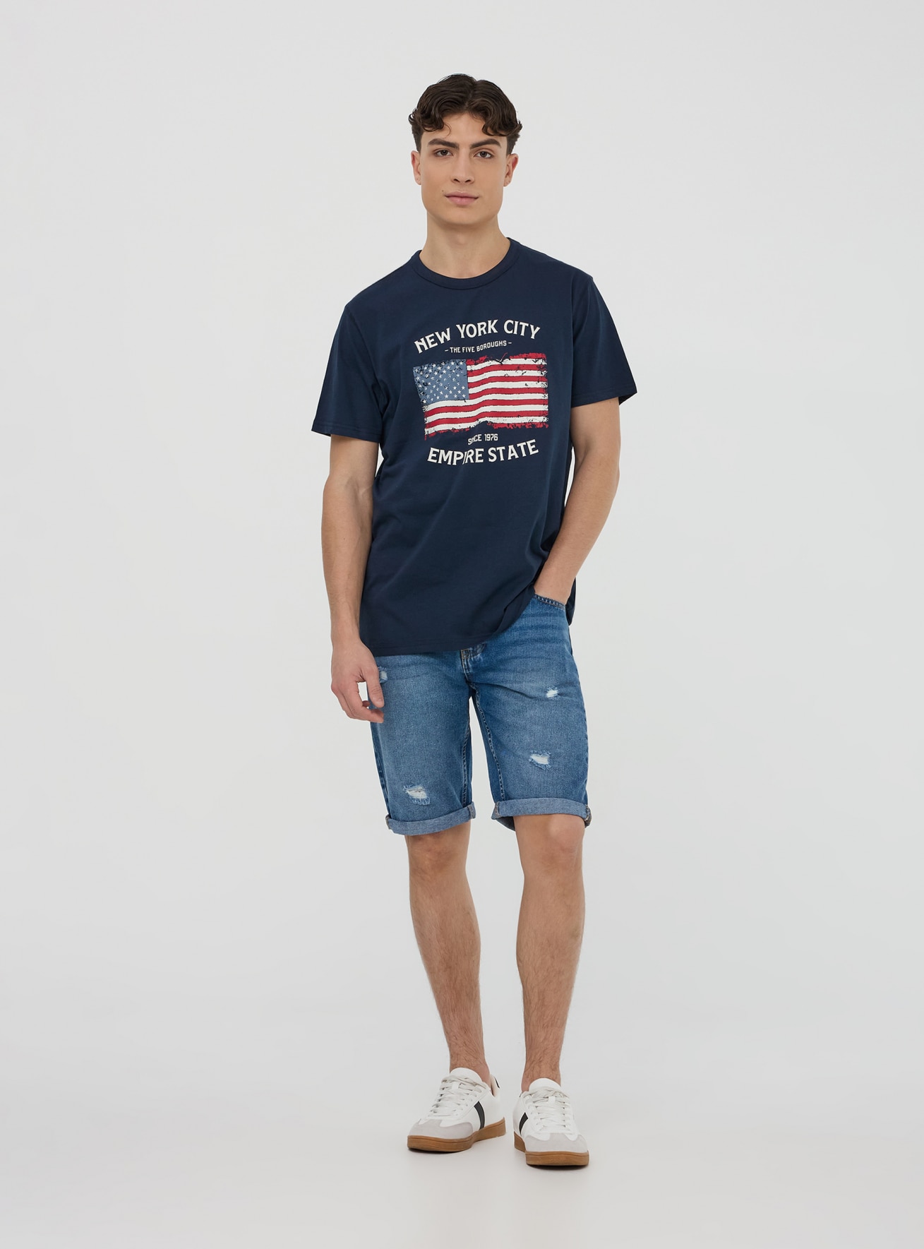Pantalone Jeans Corto Uomo Terranova