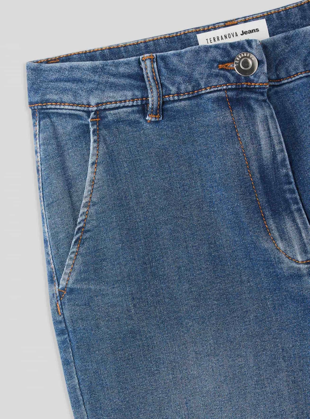 Pantalone Jeans Lungo Damen Terranova