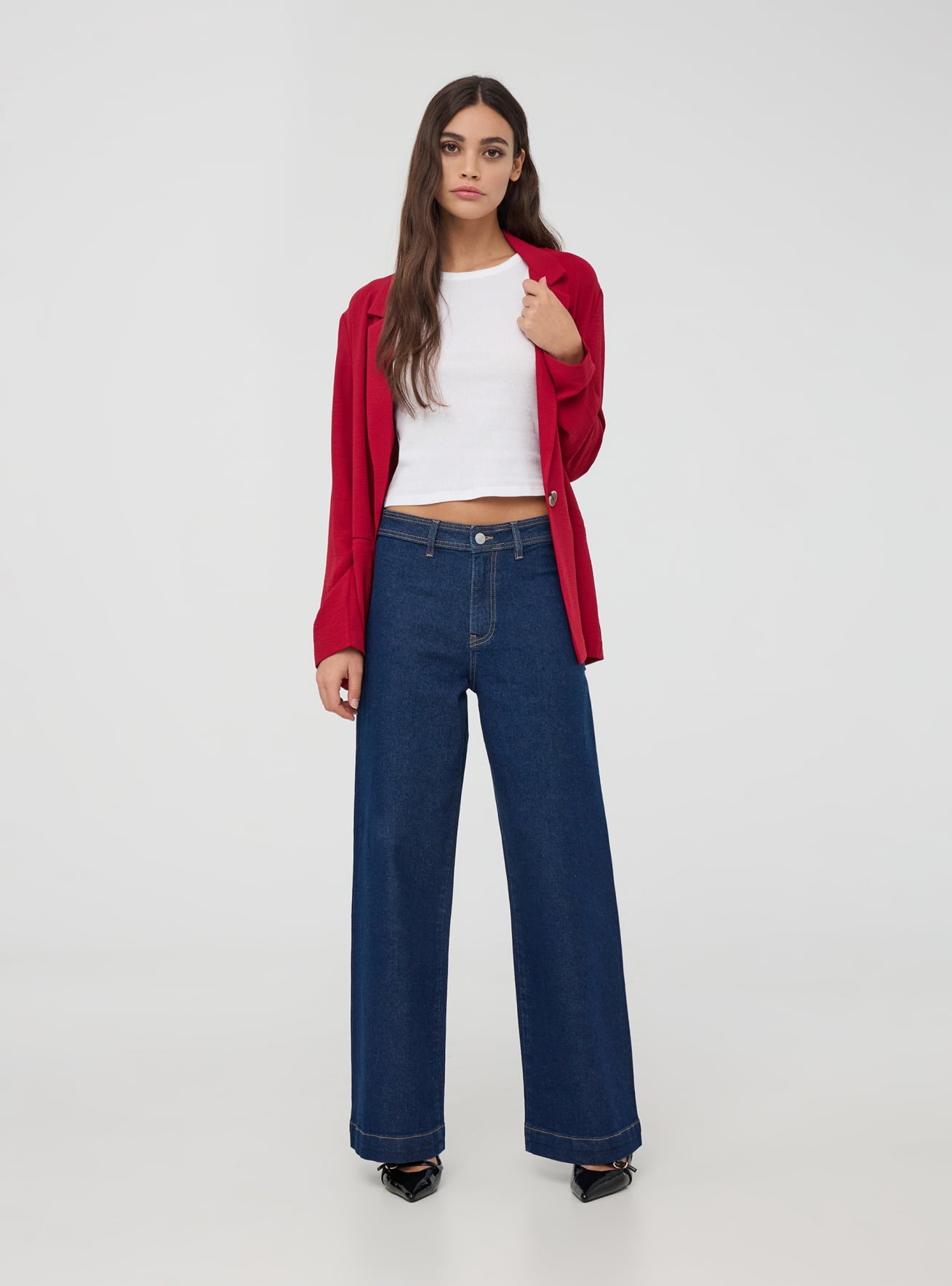 Pantalone Jeans Lungo Damen Terranova
