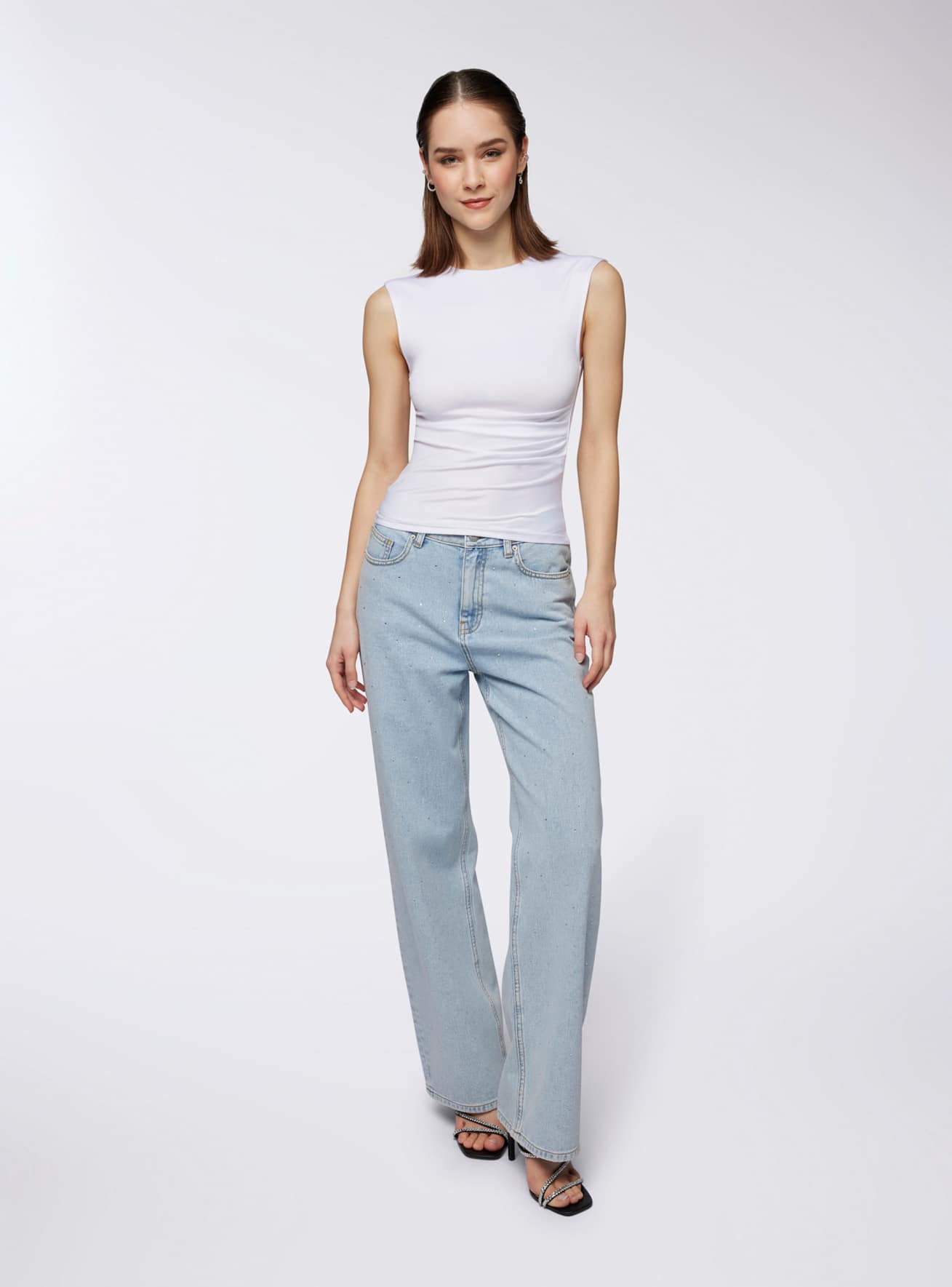 Pantalone Jeans Lungo Donna Terranova