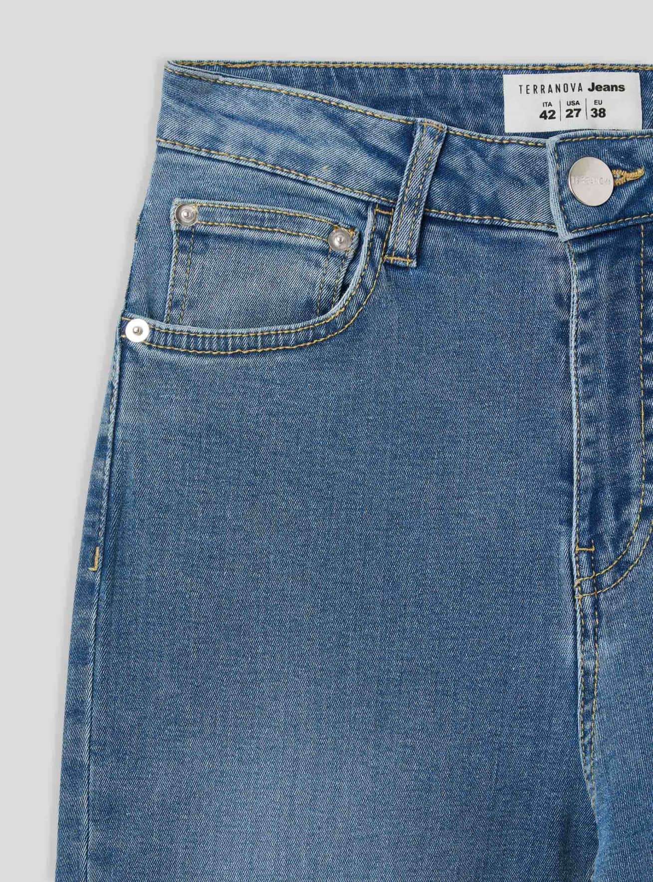 Pantalone Jeans Lungo Damen Terranova