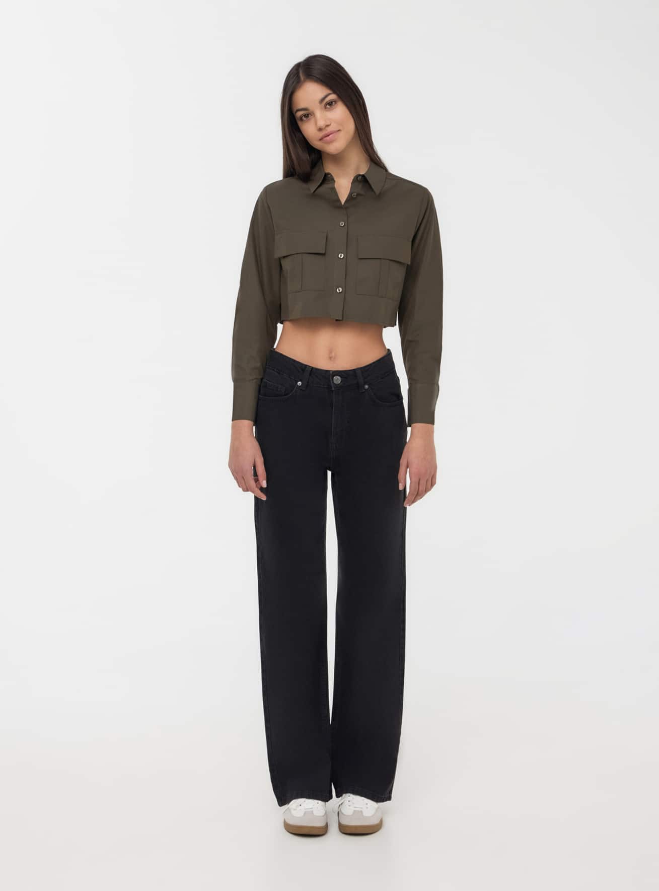 Jeans wide leg cinque tasche