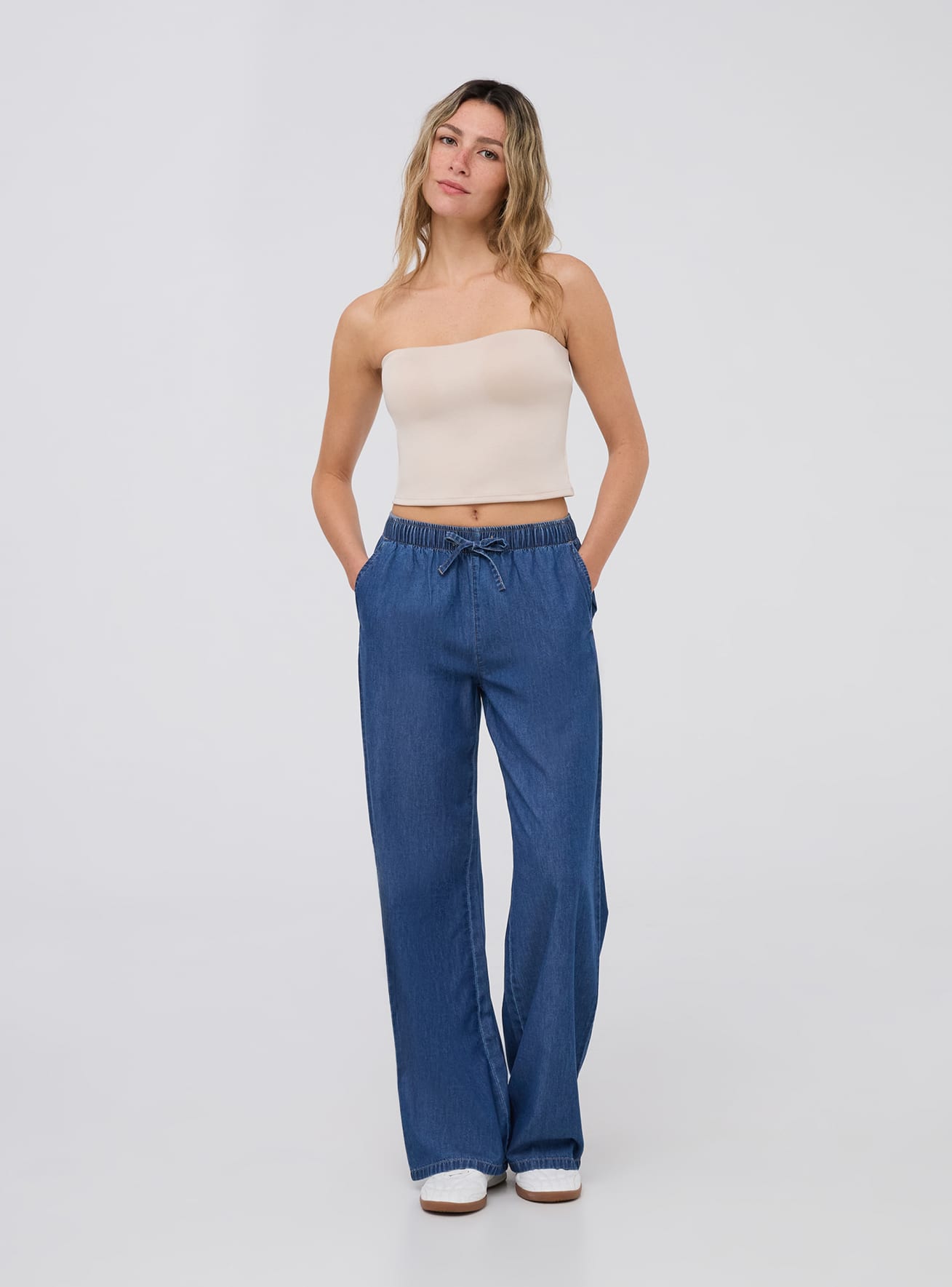 Pantalone Jeans Lungo Damen Terranova