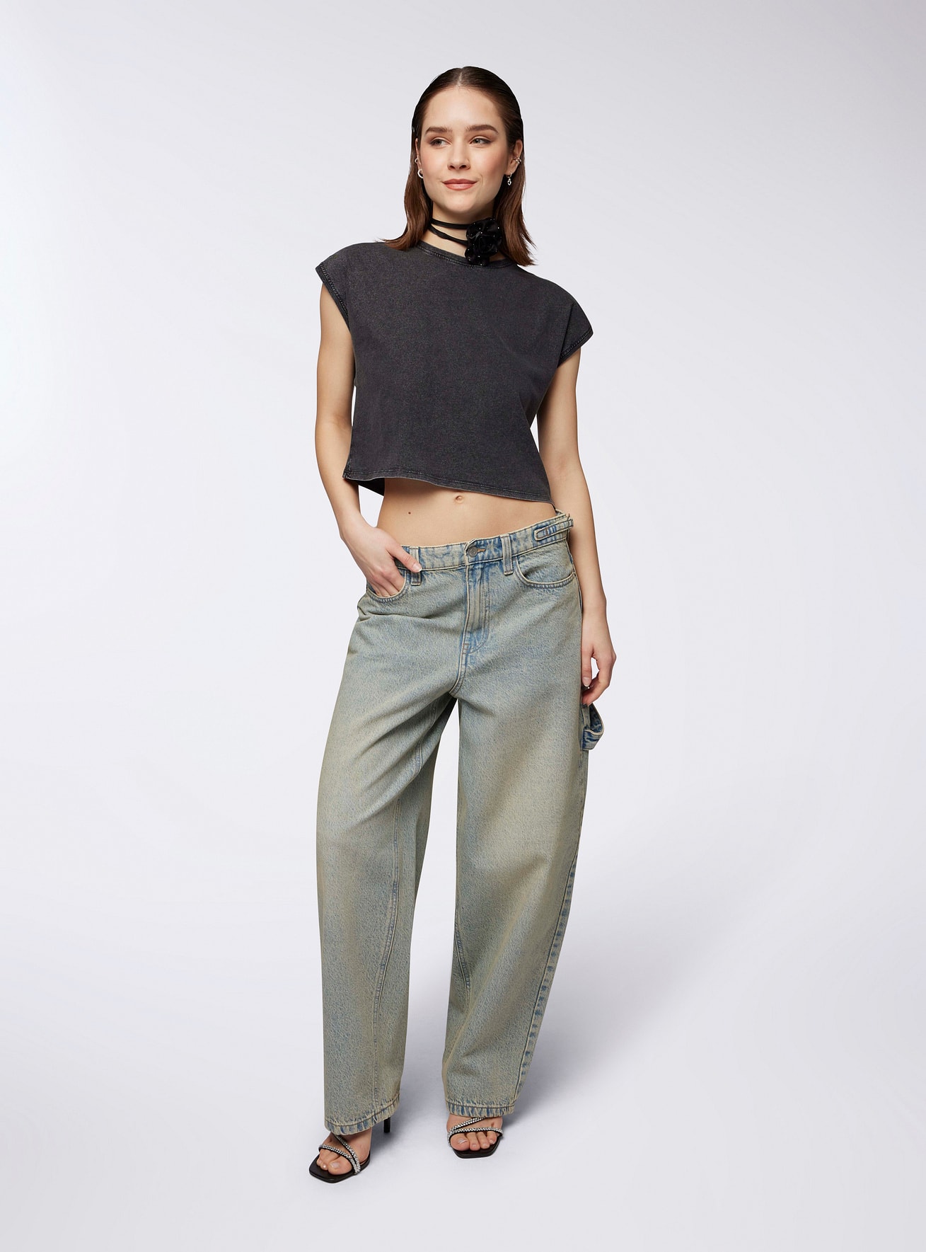 Long pants jeans Woman Terranova