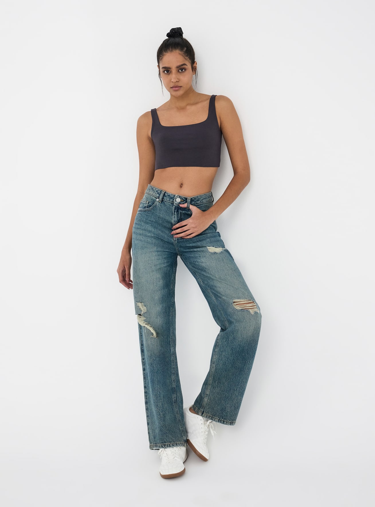 Pantalone Jeans Lungo Damen Terranova