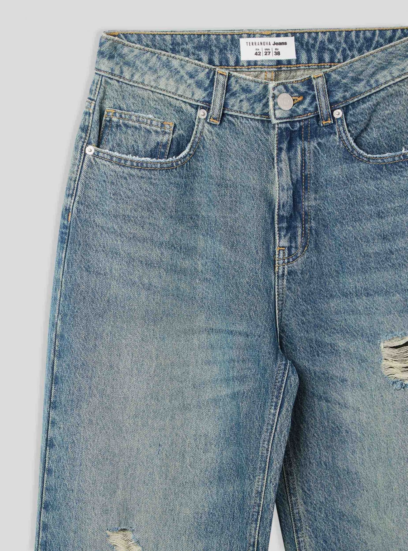 Pantalone Jeans Lungo Damen Terranova