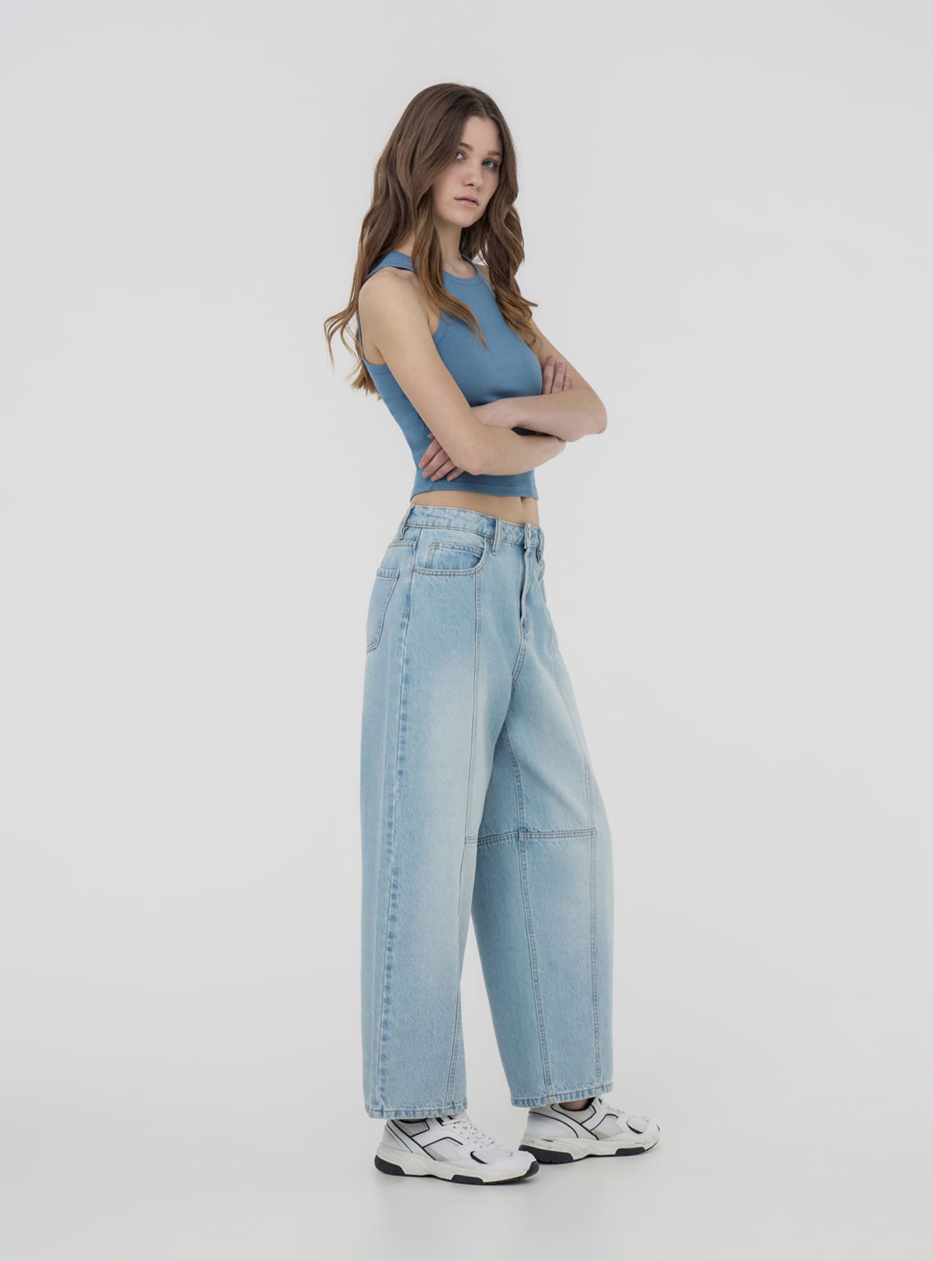 Pantalone Jeans Lungo Damen Terranova