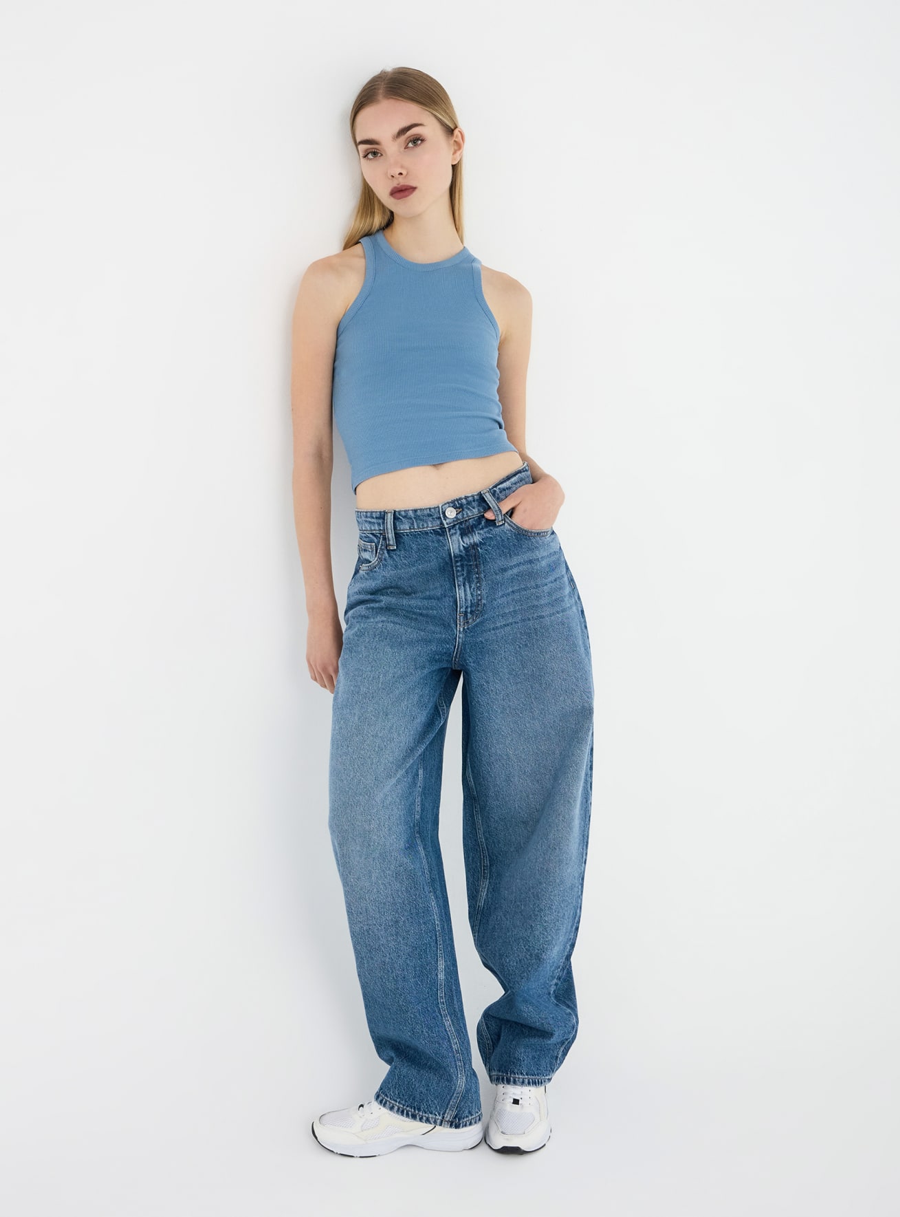 Long pants jeans Woman Terranova