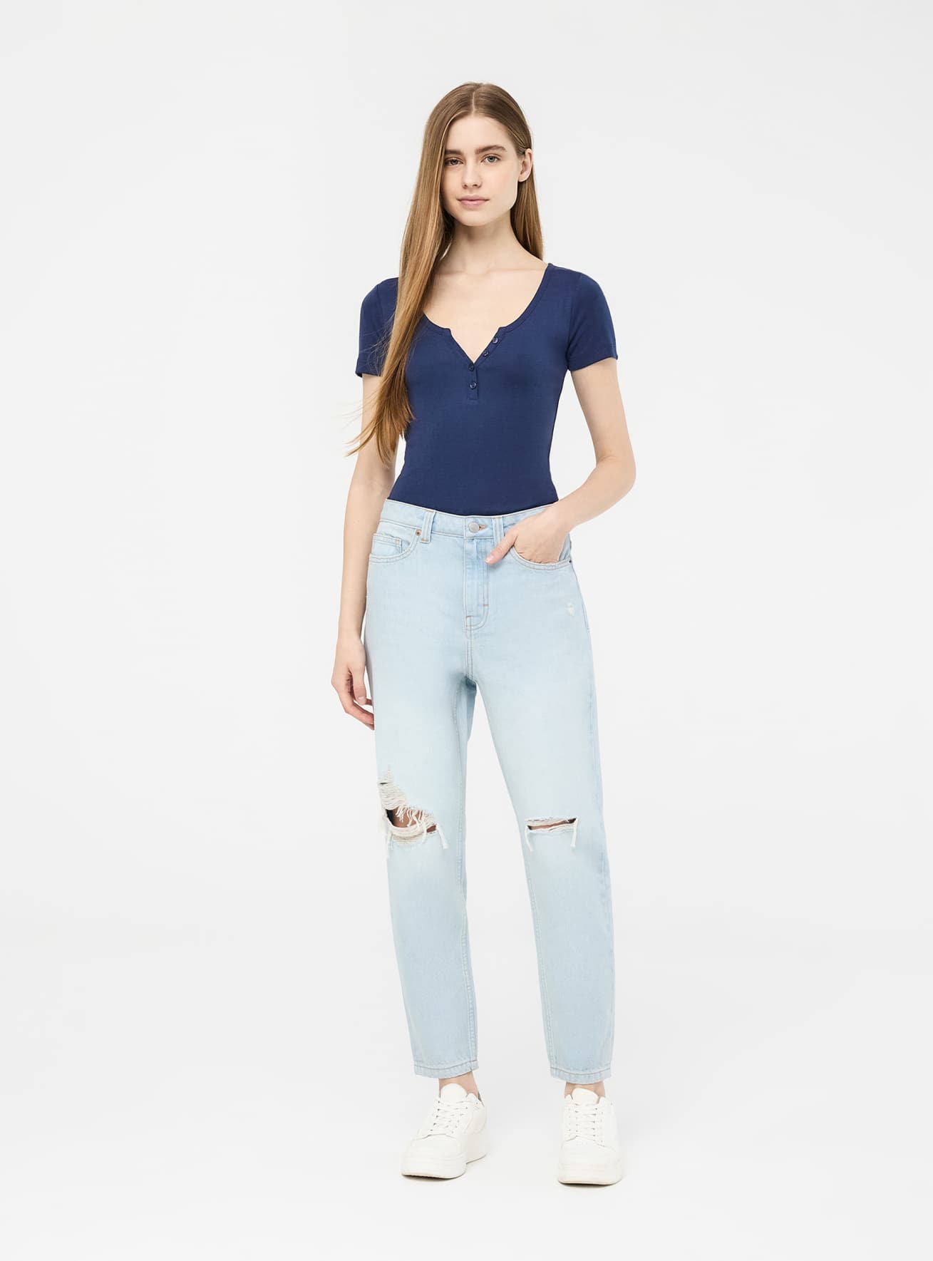 Long pants jeans Woman Terranova