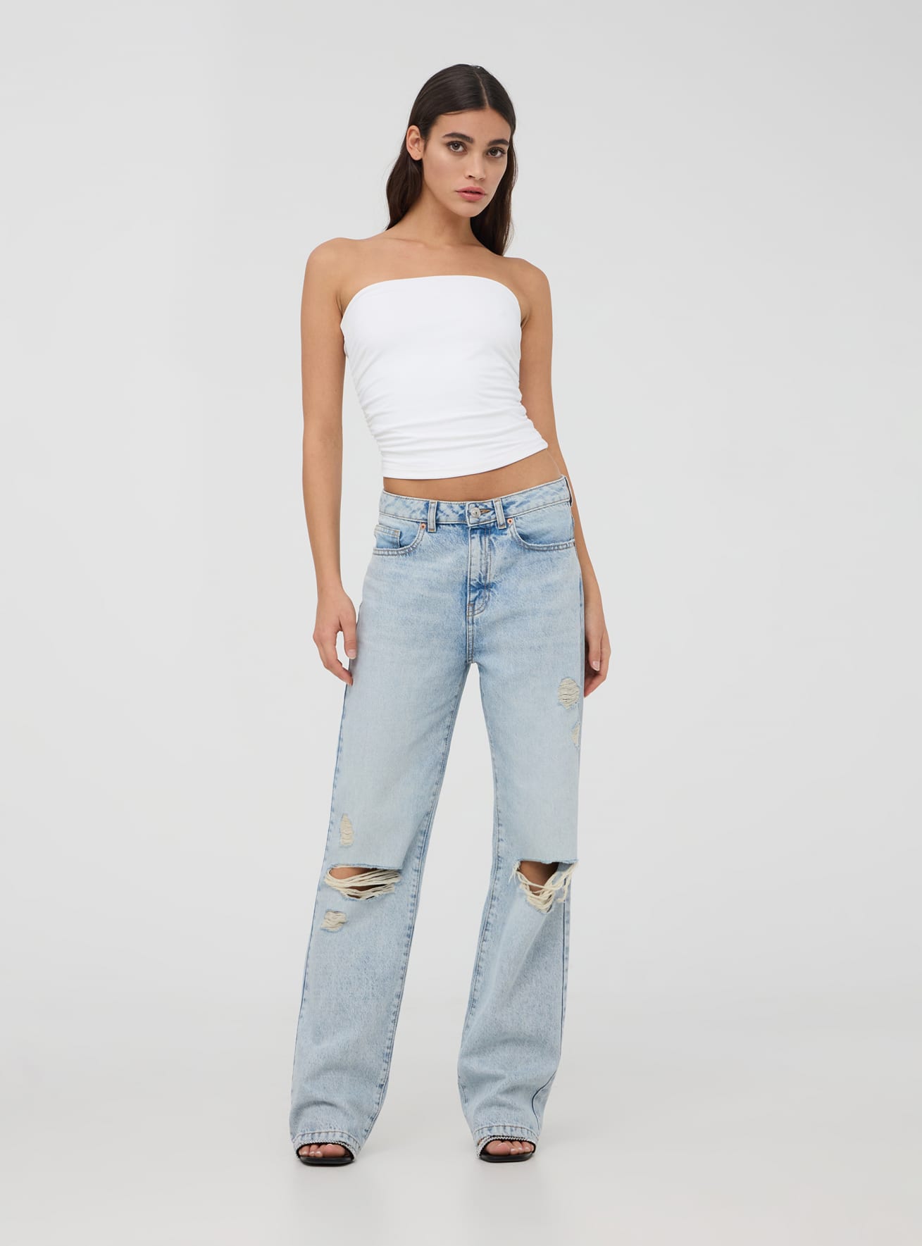 Long pants jeans Woman Terranova