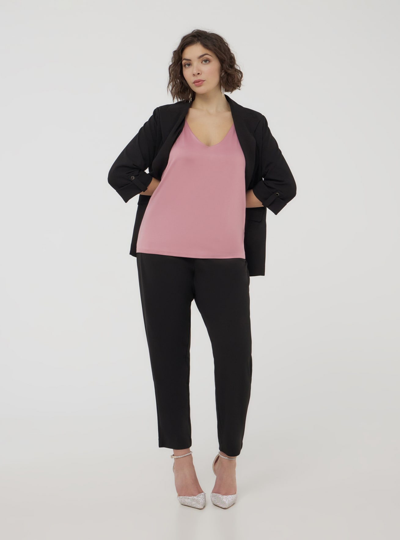 Pantaloni chino tinta unita