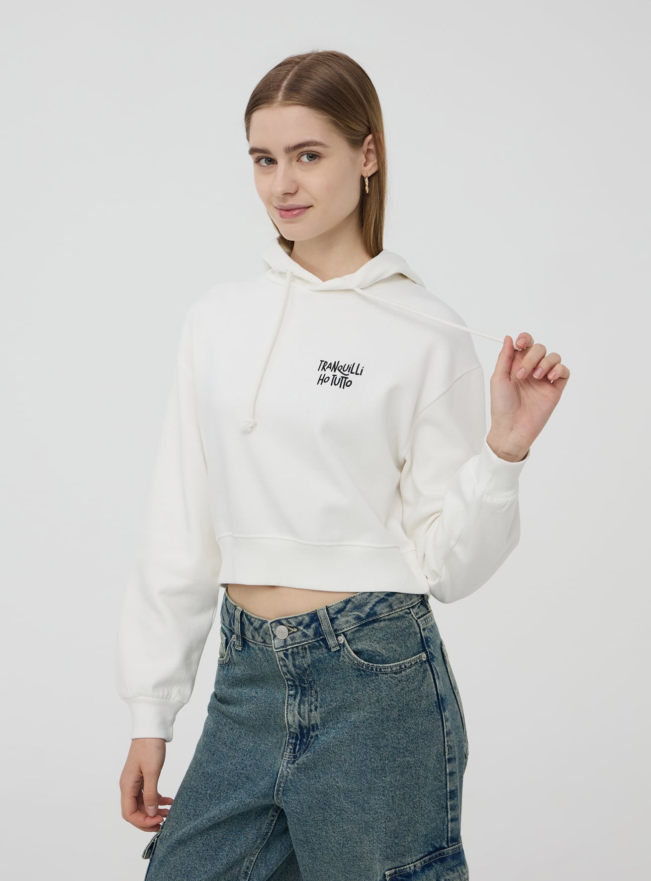 Crop top hoodie online discount