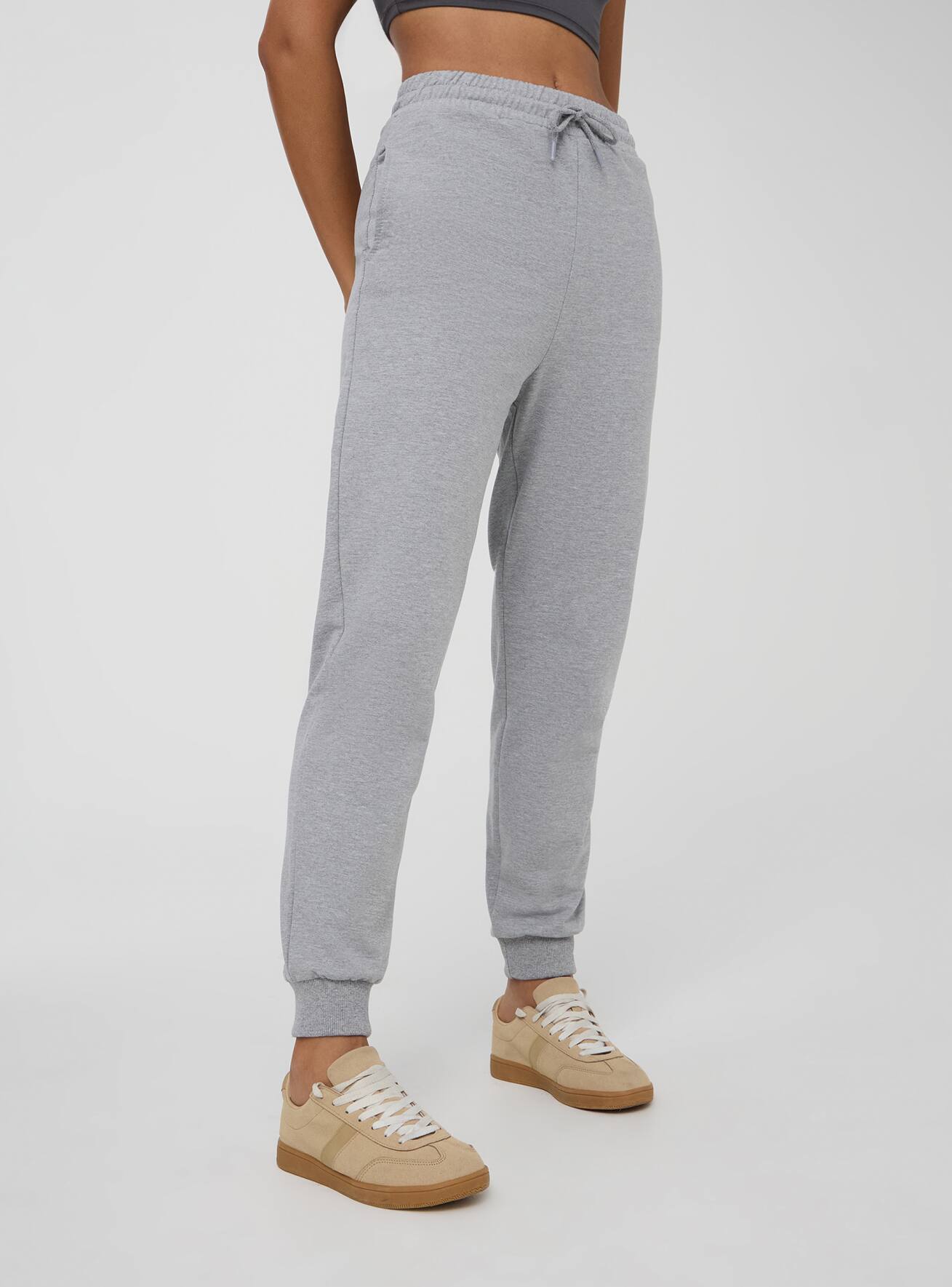 Ladies grey jogging bottoms store