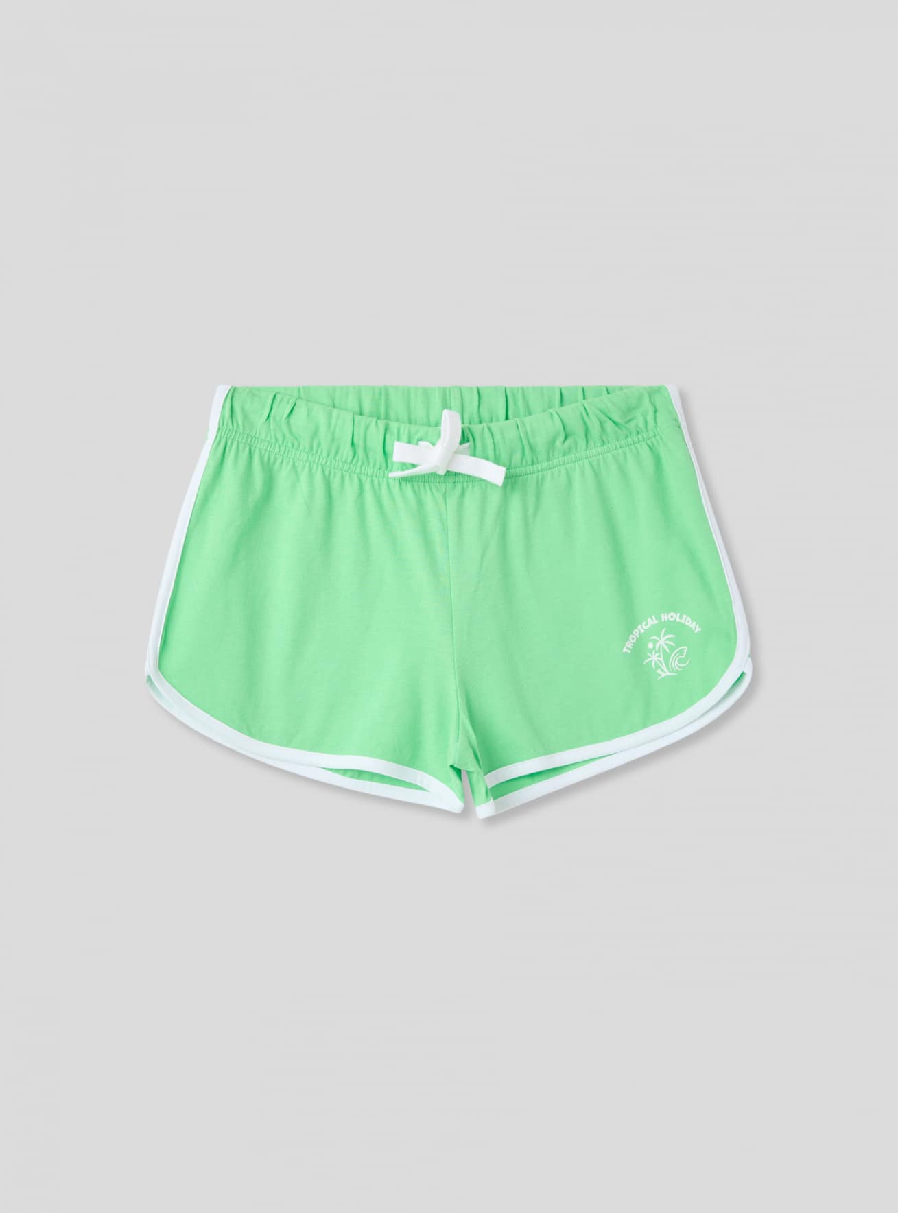 Shorts con stampa e profili