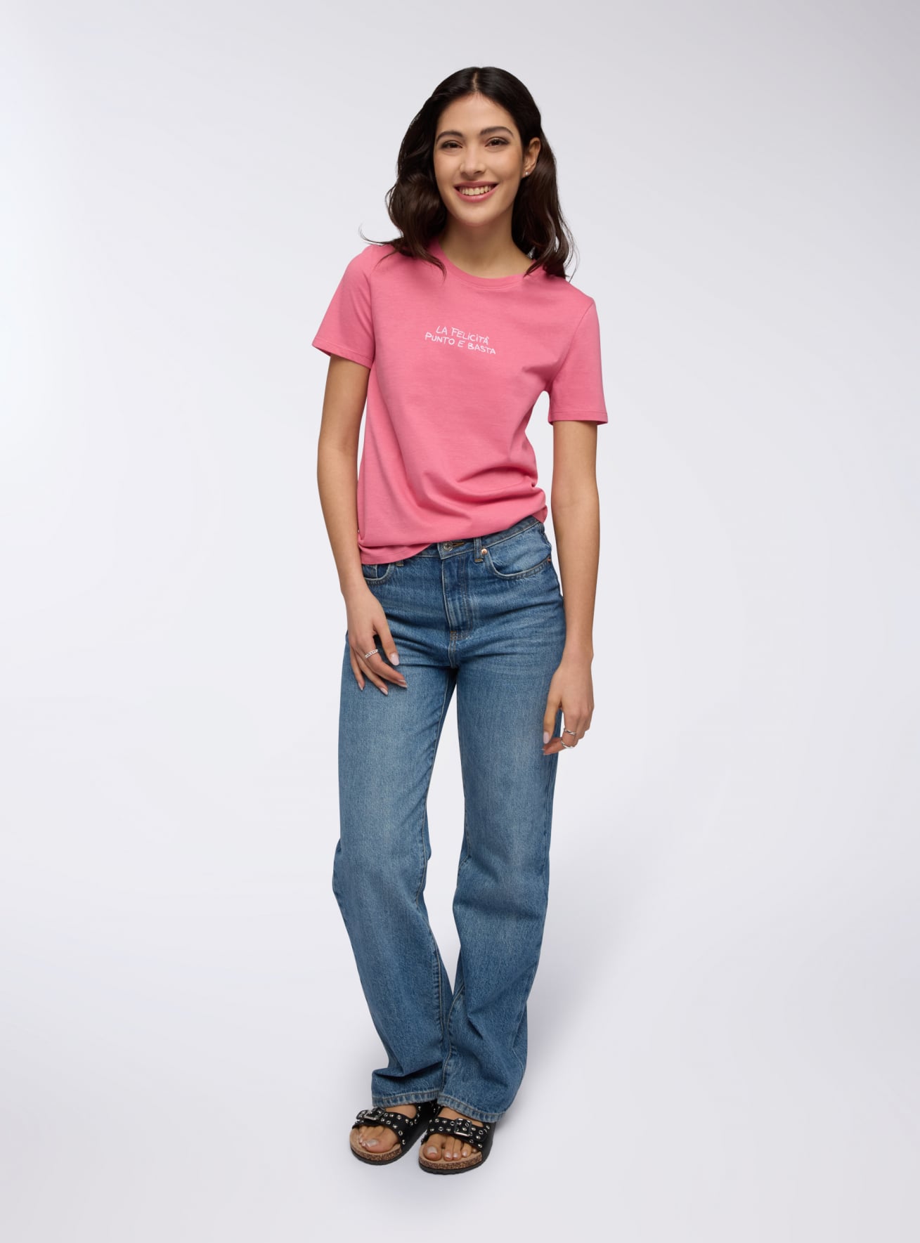 T-shirt con scritta simpatica