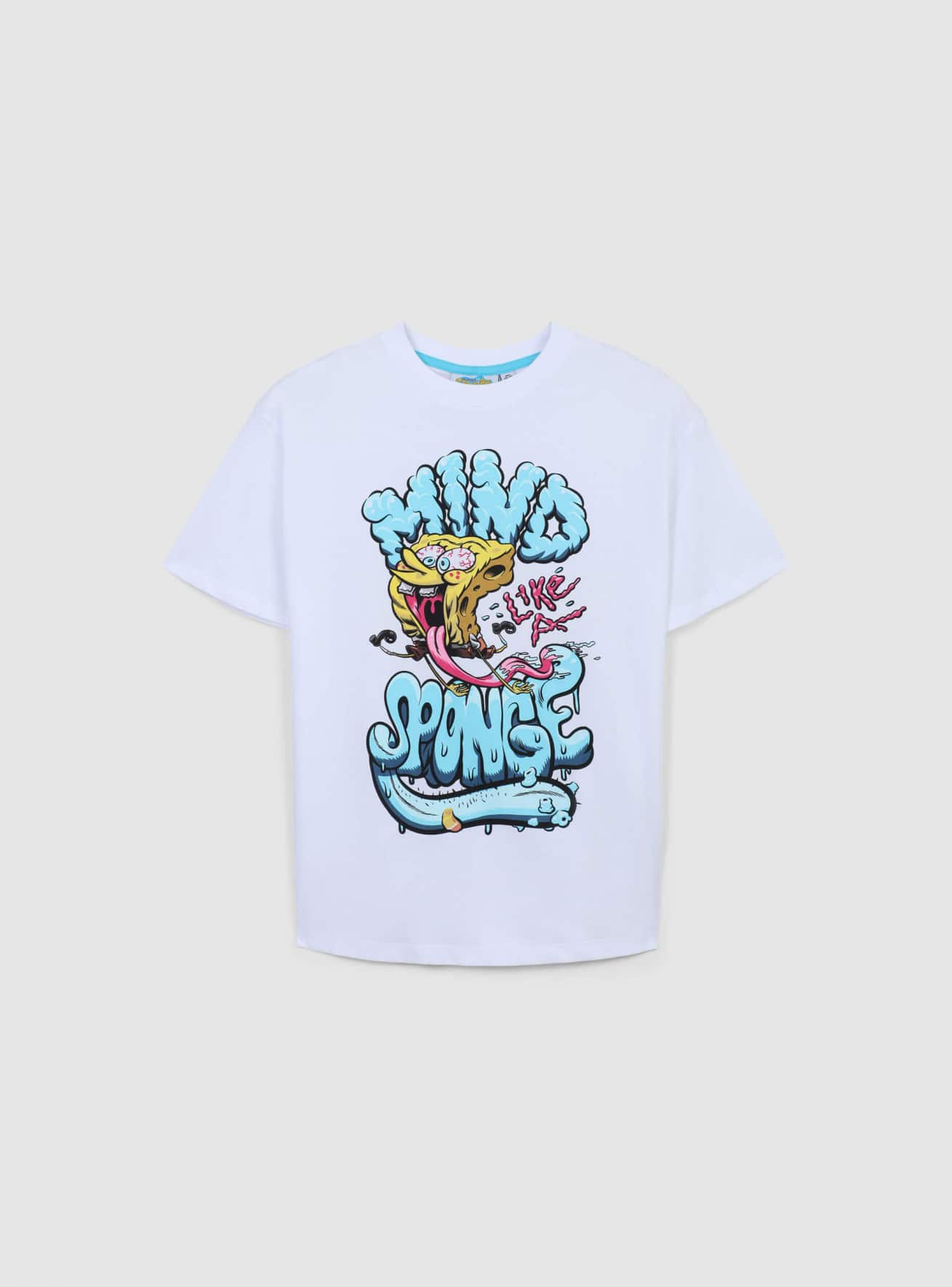 T-shirt con scritte e stampa Spongebob®
