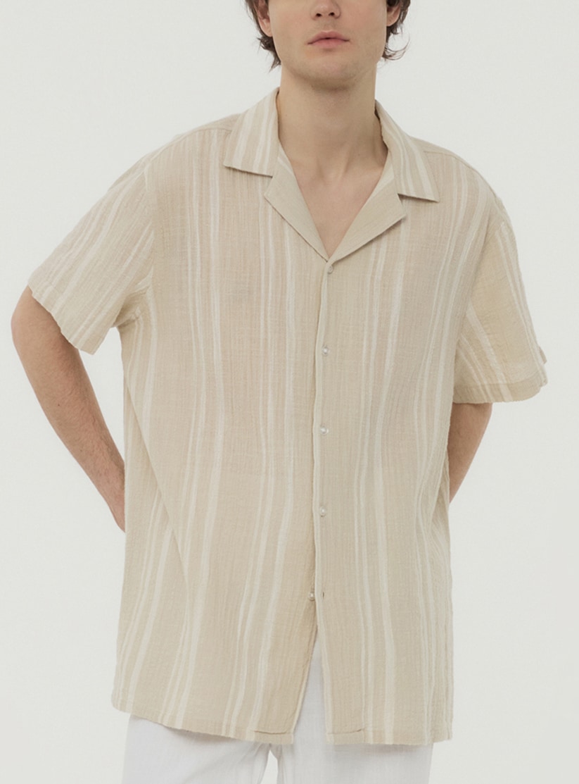 Camicia fantasia a righe