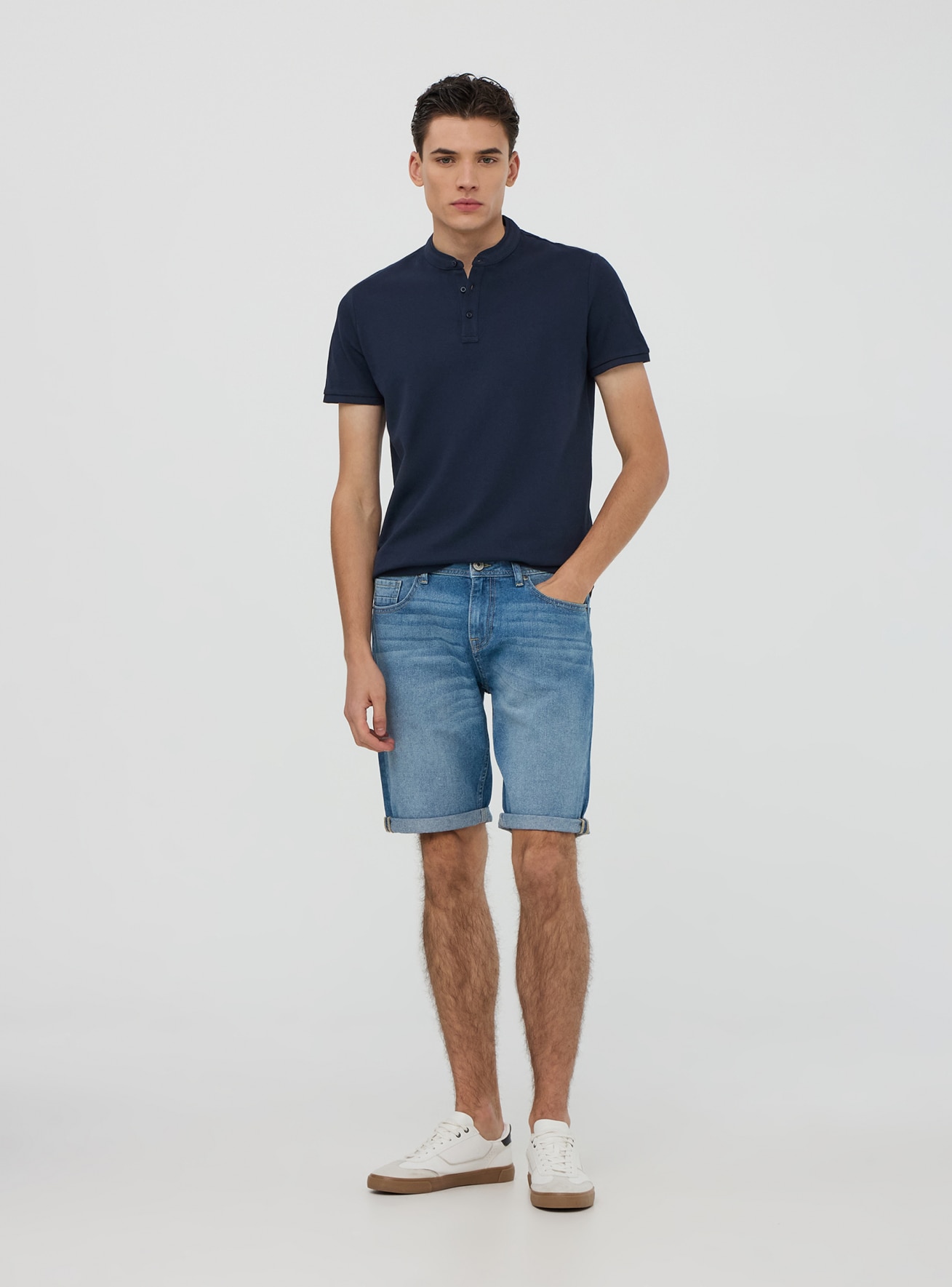 Pantalone Jeans Corto Pánské Terranova